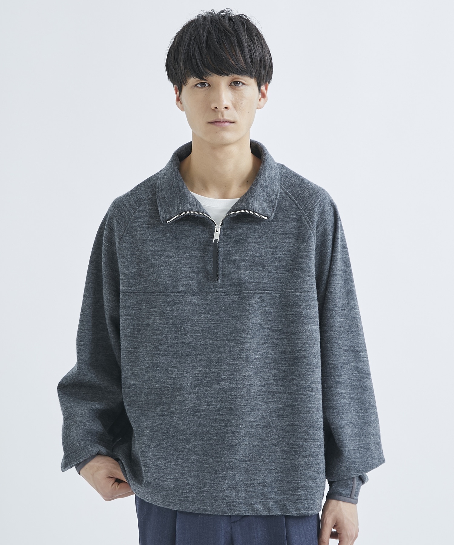 セール！ RERACS HALF ZIP STAND COLLAR PULLOVER - メンズ