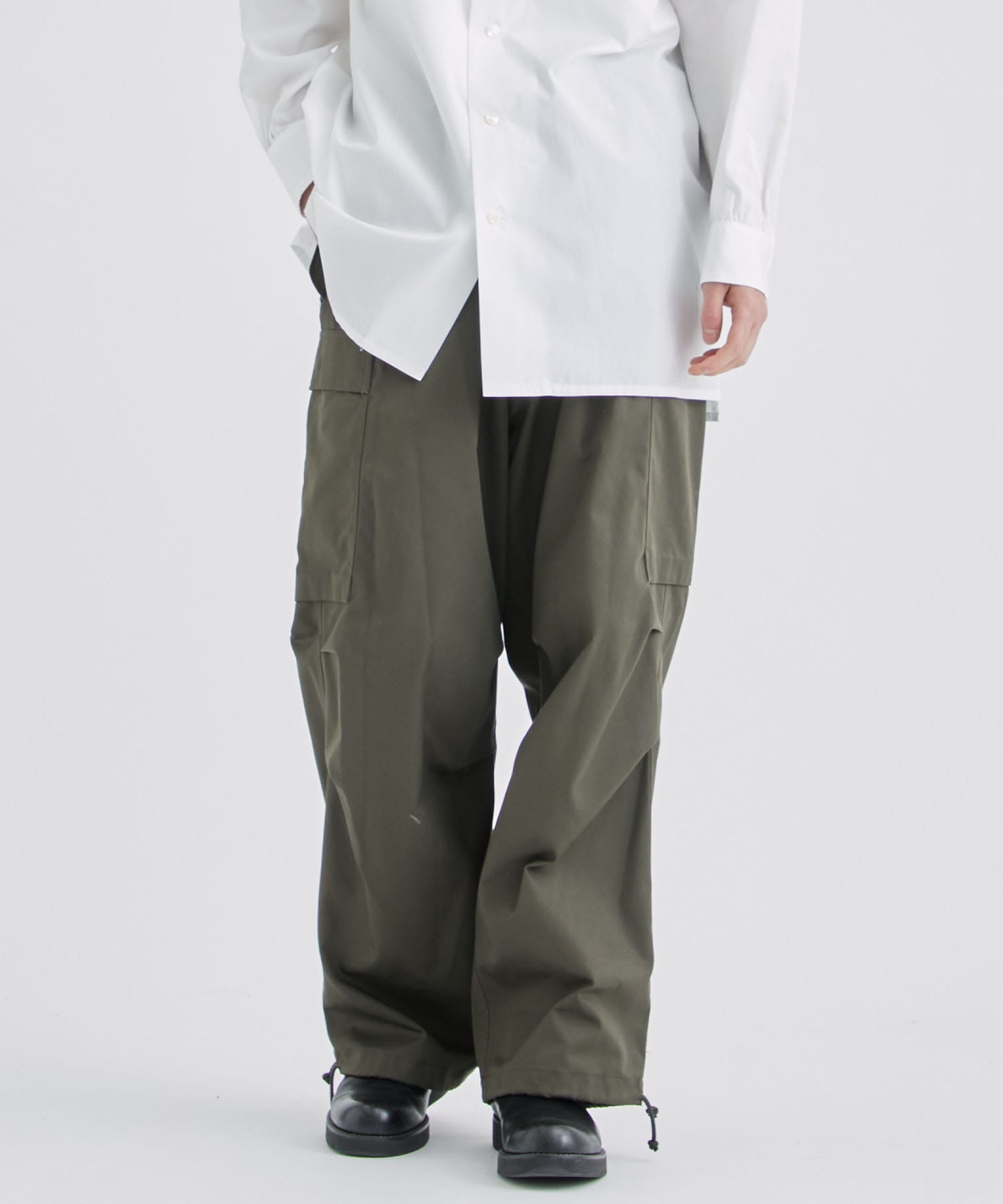 POLYESTER/COTTON TWILL CARGO PANTS | Y's