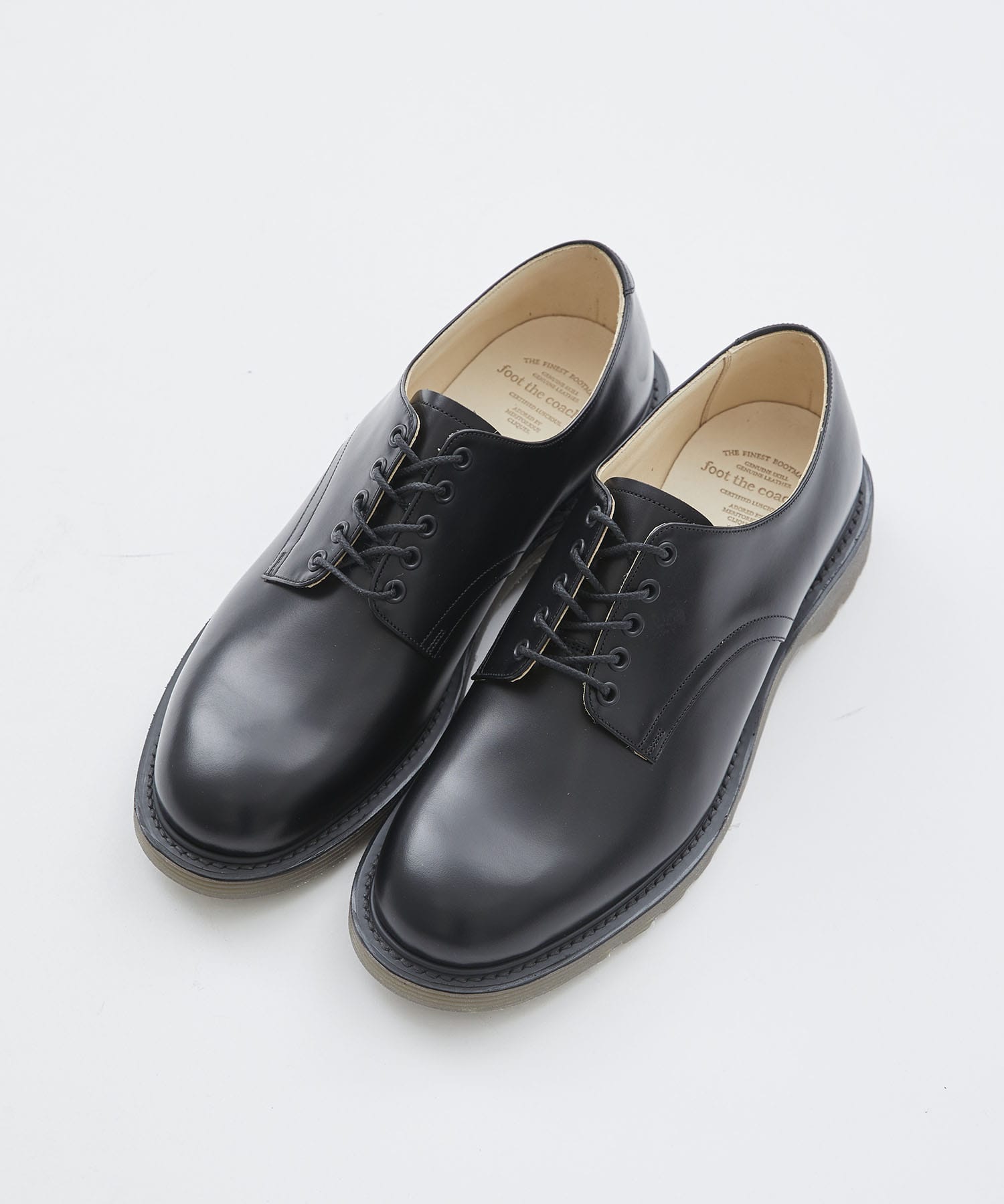 foot the coacher shoes素材本革