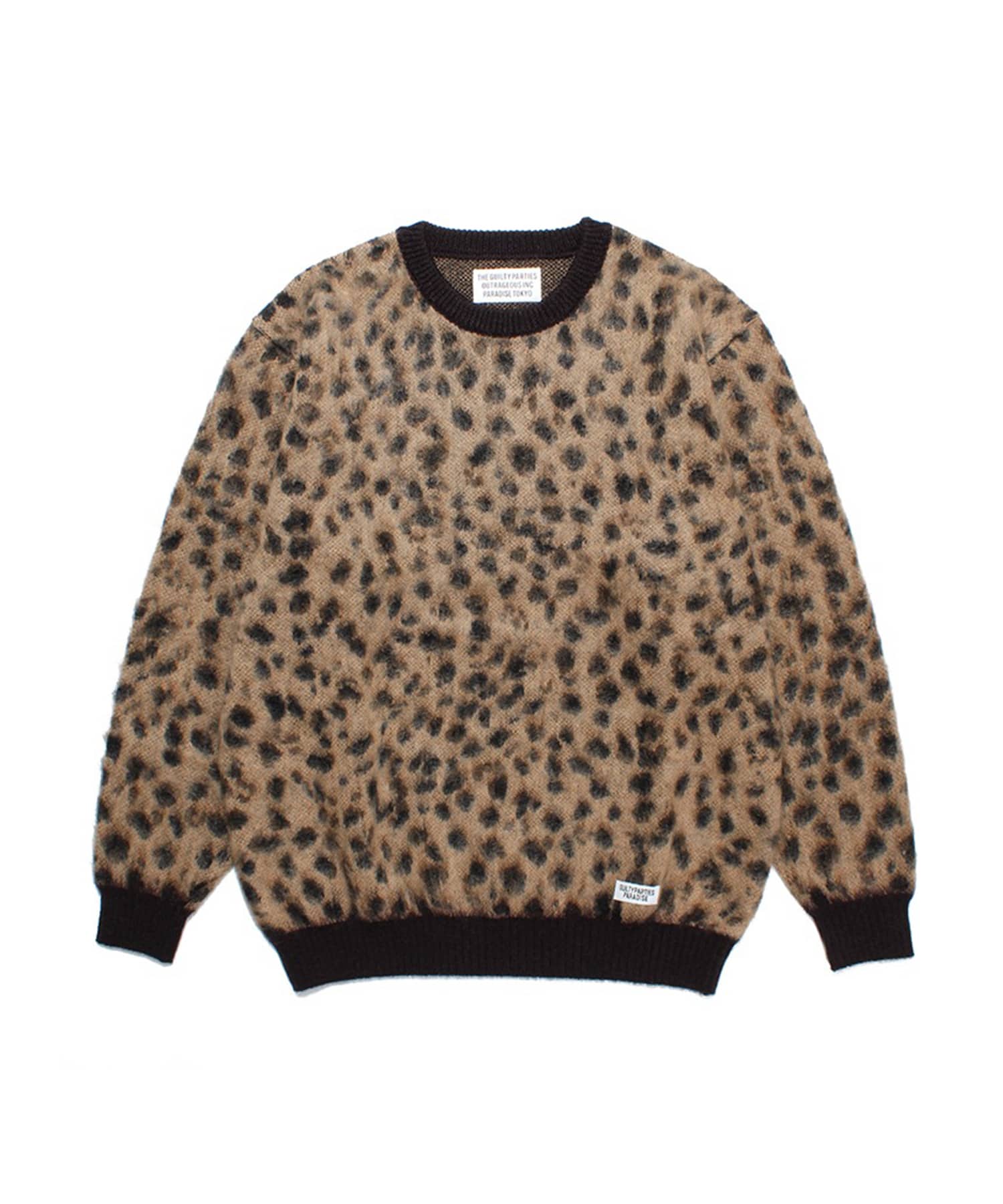 WACKO MARIA LEOPARD MOHAIR SWEATER - ニット/セーター