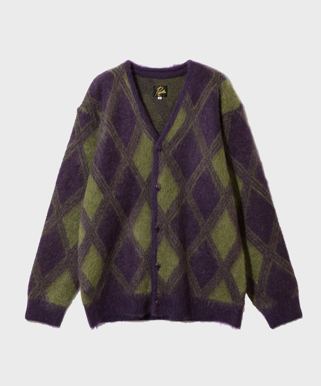 Mohair Cardigan - Argyle｜NEEDLES