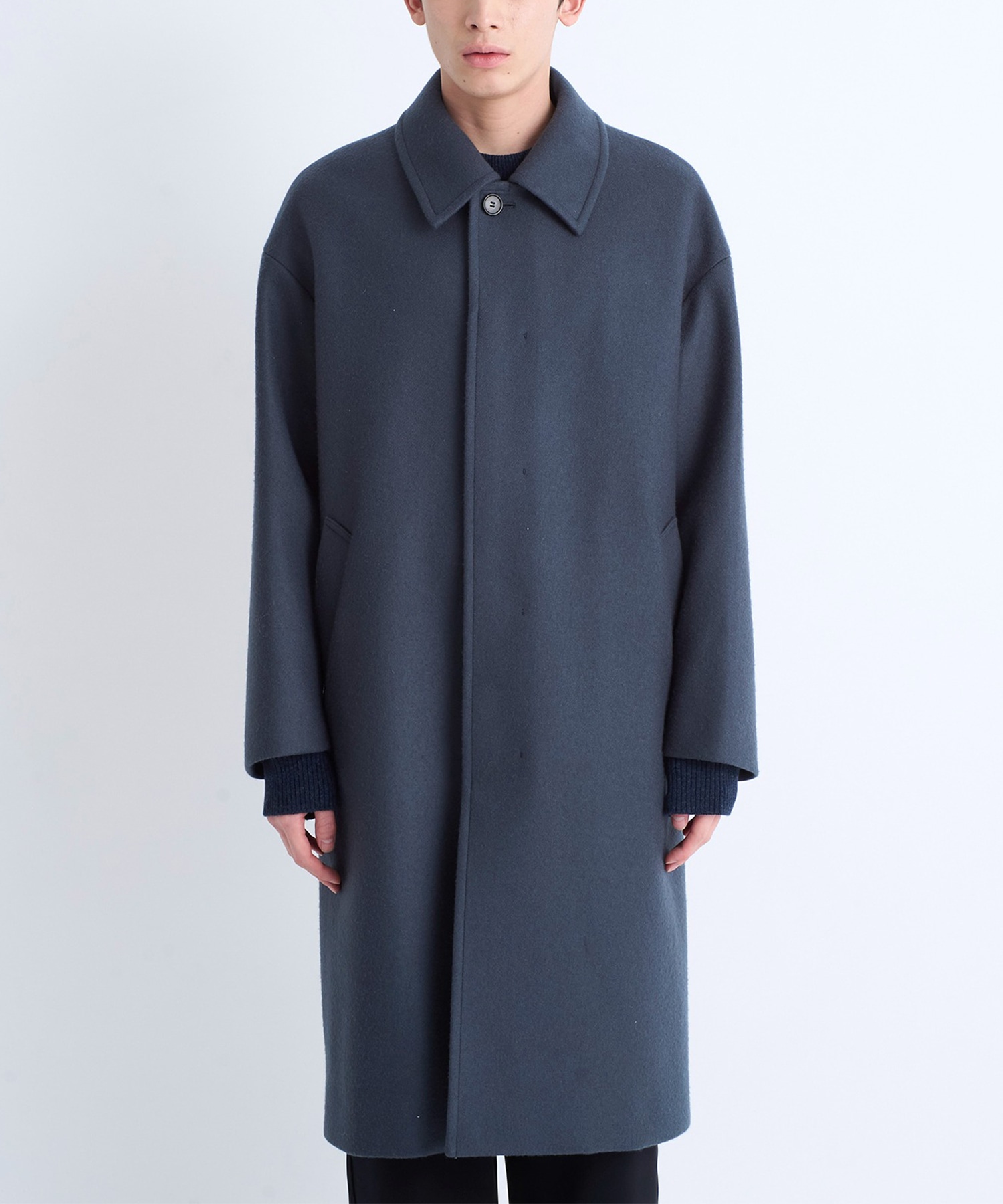 Cashmere wool ステンカラーコート | STUDIOUS