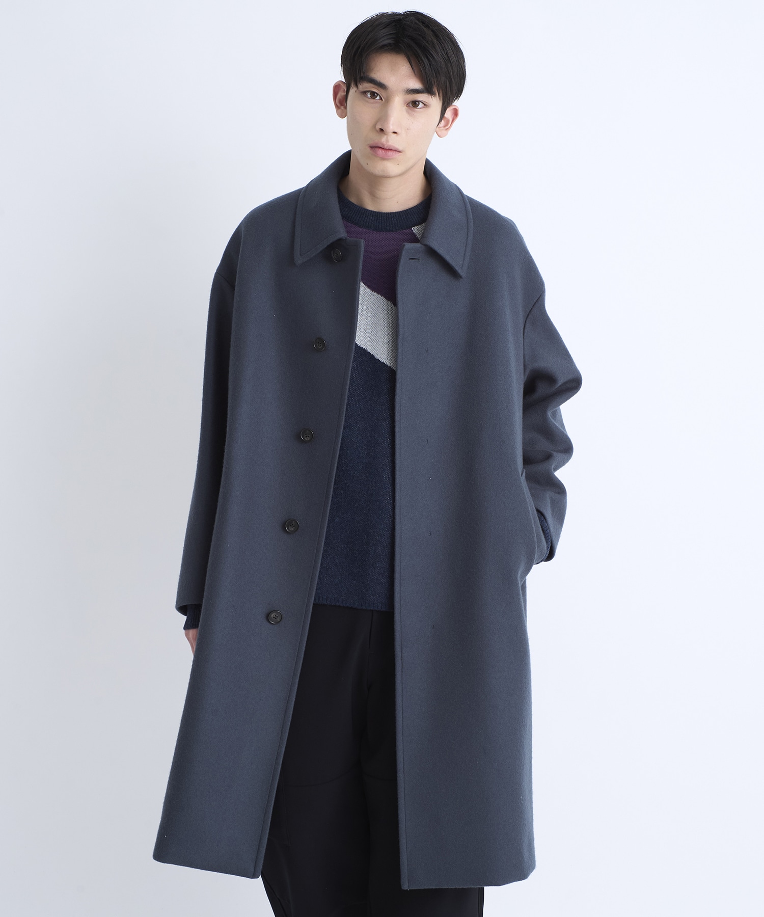 Cashmere wool ステンカラーコート | STUDIOUS