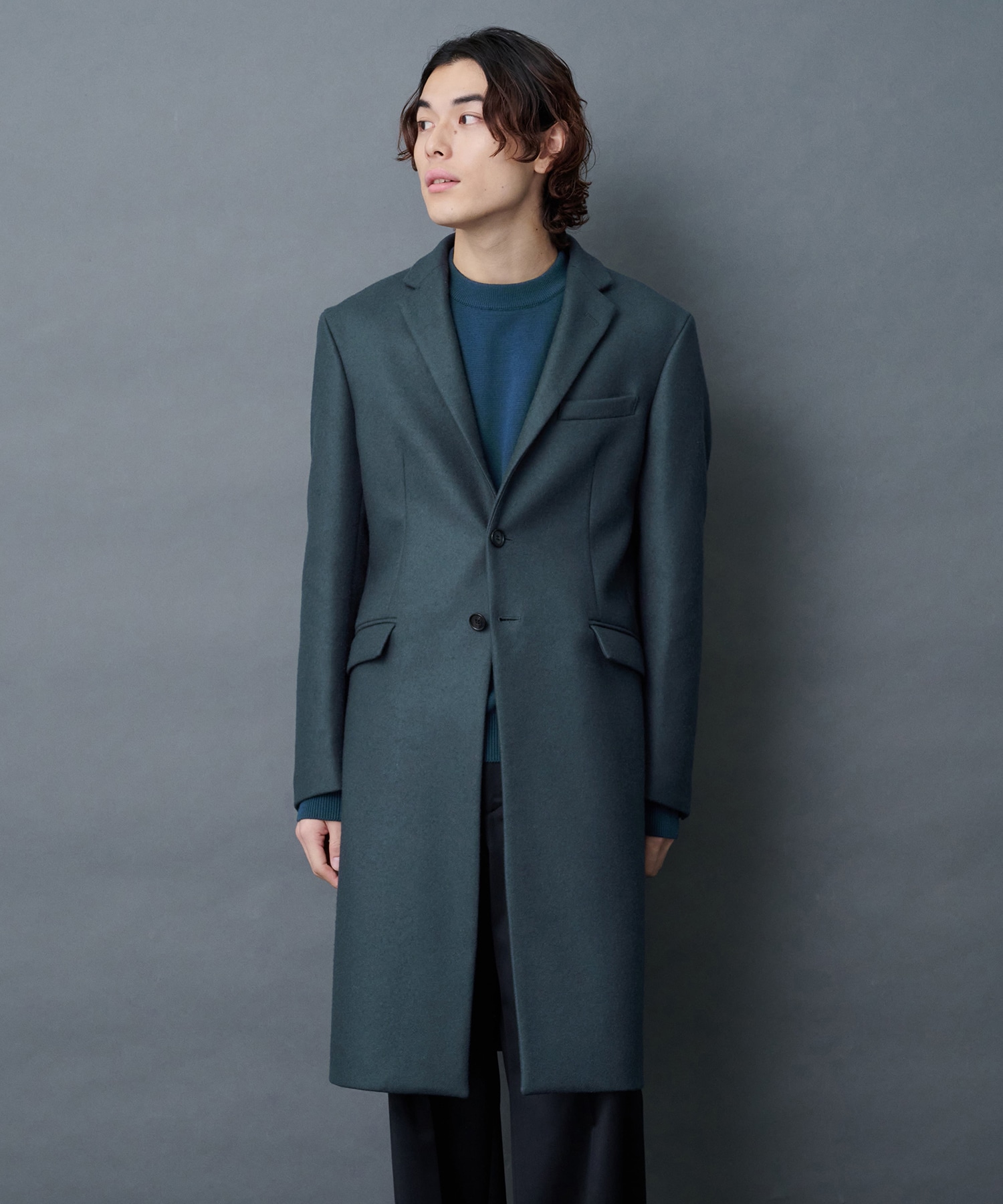 Cashmere wool チェスターコート | STUDIOUS