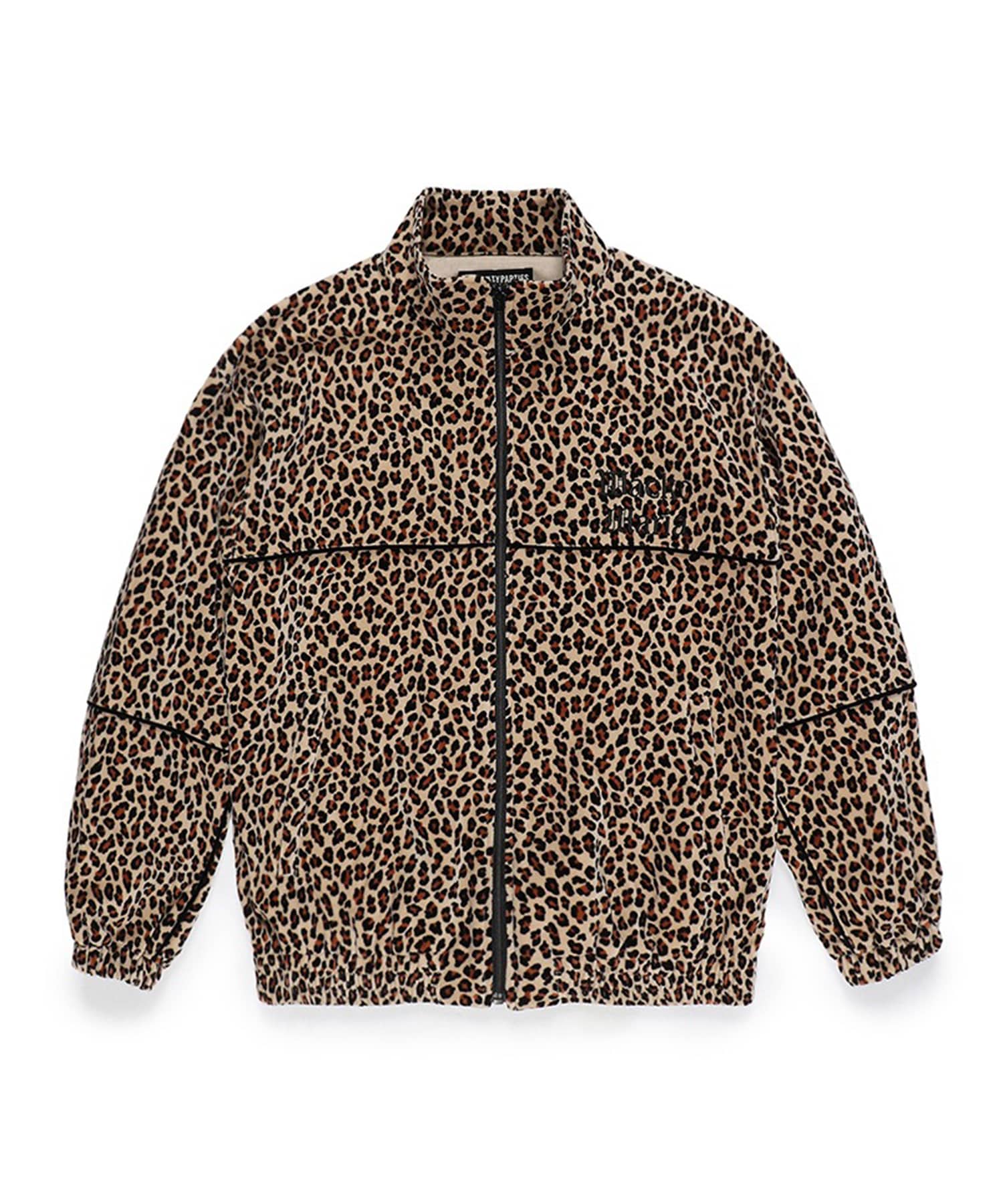 LEOPARD VELVET TRACK JACKET