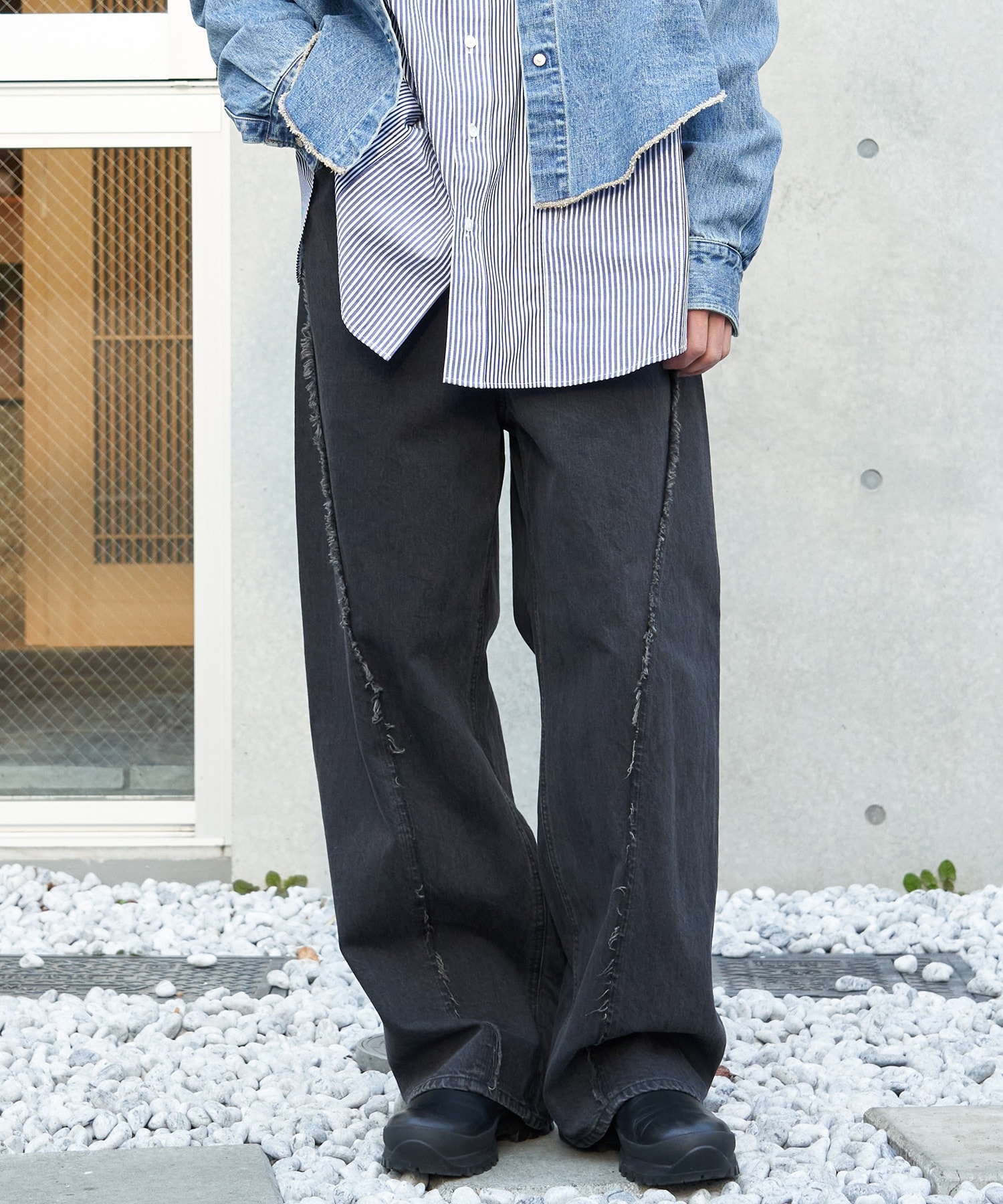 Jie-STD-PT25JieDa used loose fit jeans デニム サイズ1