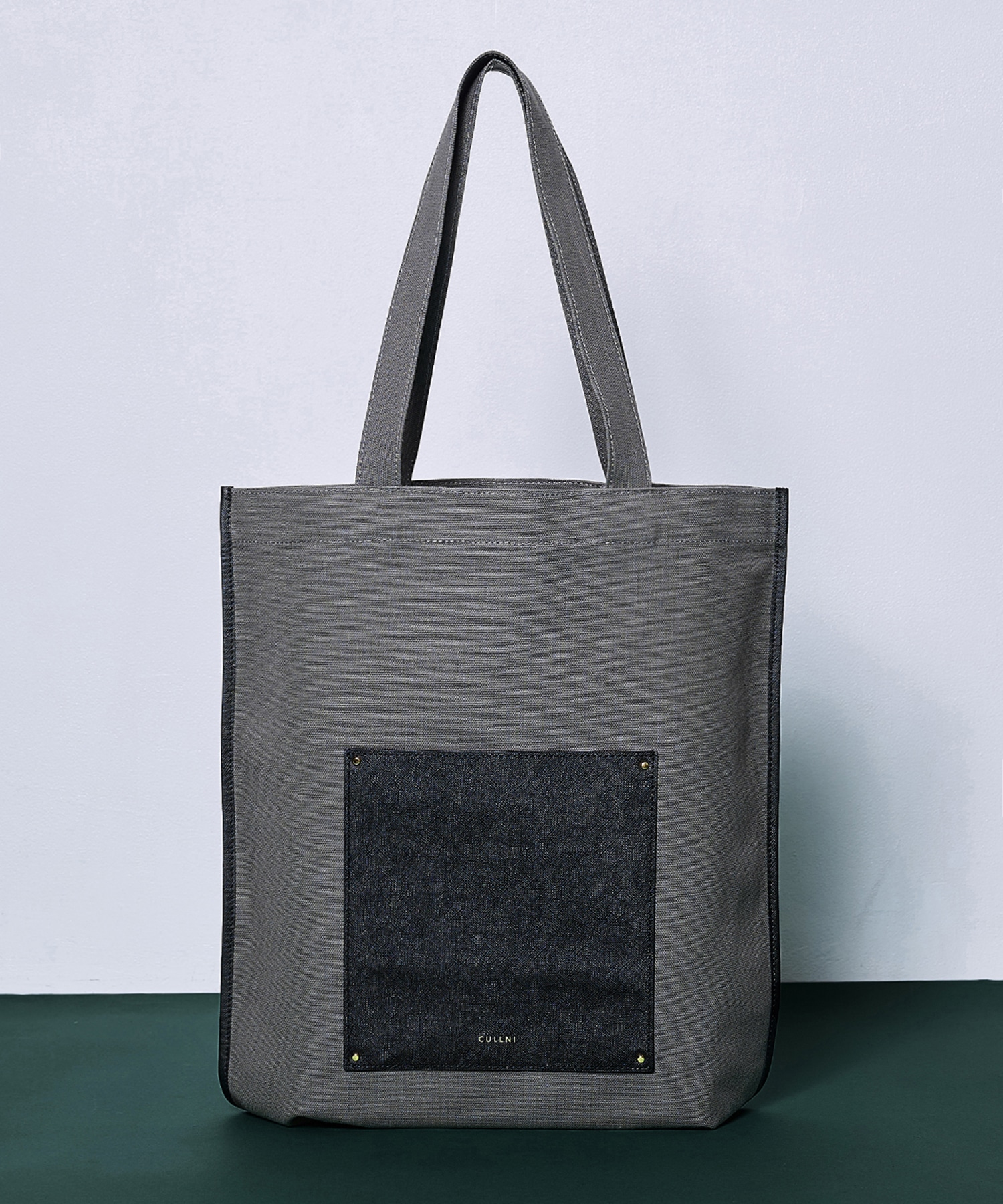 別注〉Leather Pocket Canvas Eco Tote | CULLNI