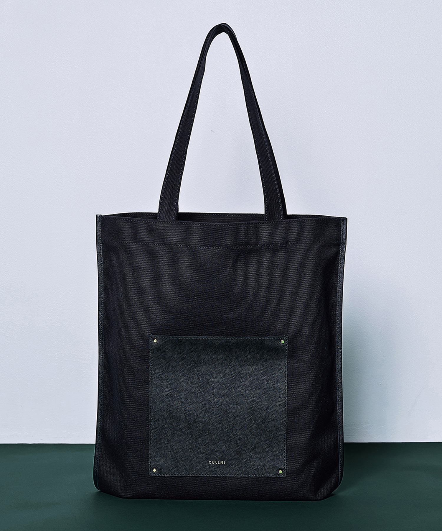 別注〉Leather Pocket Canvas Eco Tote | CULLNI