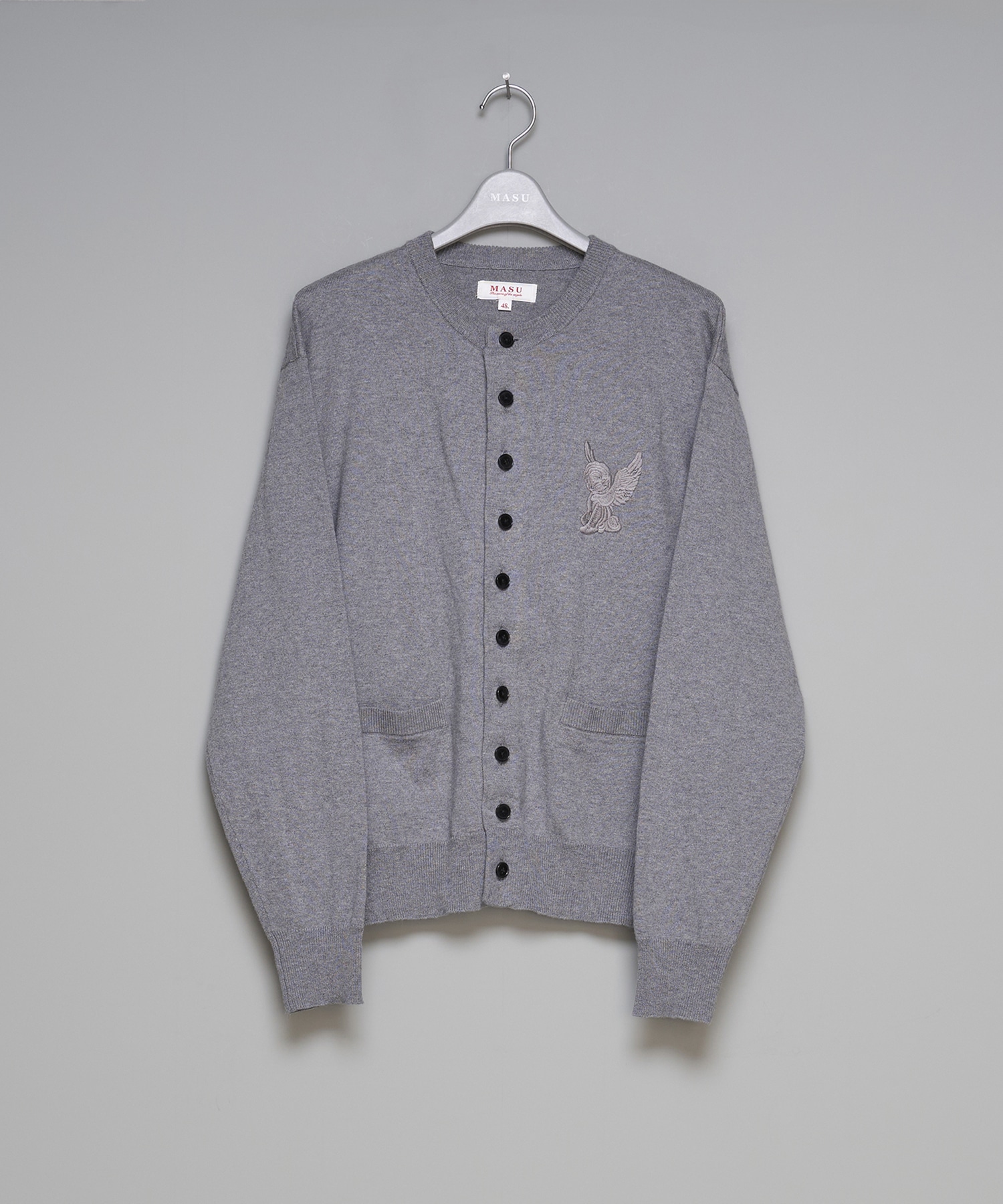 【ぎゅな】MASU カーディガン ダイヤモンドカット 10 BUTTONS CARDIGAN｜MASU