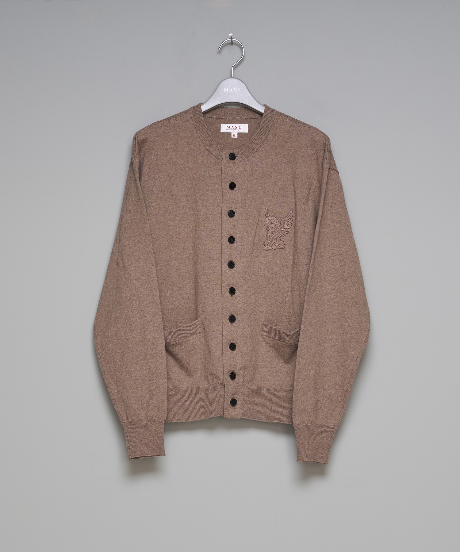 【ぎゅな】MASU カーディガン ダイヤモンドカット 10 BUTTONS CARDIGAN｜MASU