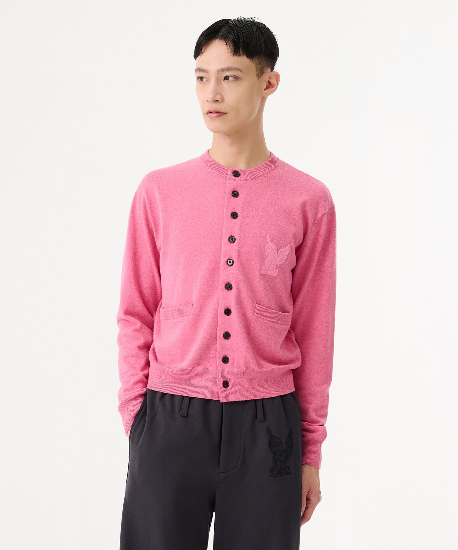 トップス MASU 10 BUTTONS CARDIGAN (PINK) 46 10 Buttons