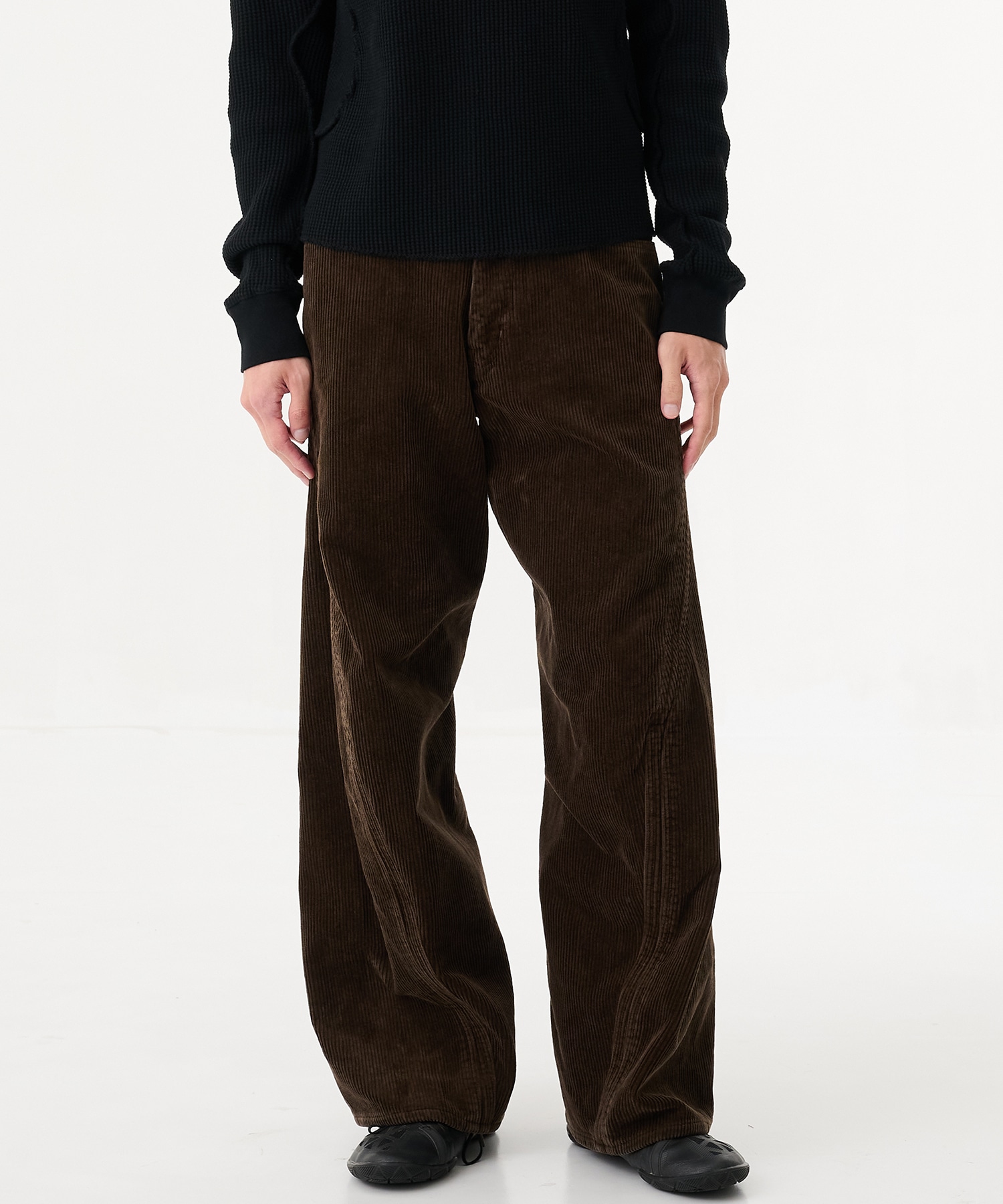 NVRFRGT　CORDUROY 3D TWISTED 5P PANTS NVRFRGT / CORDUROY 3D TWISTED 5P PANTS | disarm | no. ROTOL