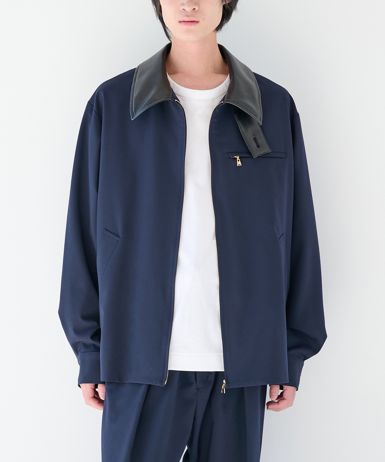 別注 Leather Color Zip Blouson｜CULLNI