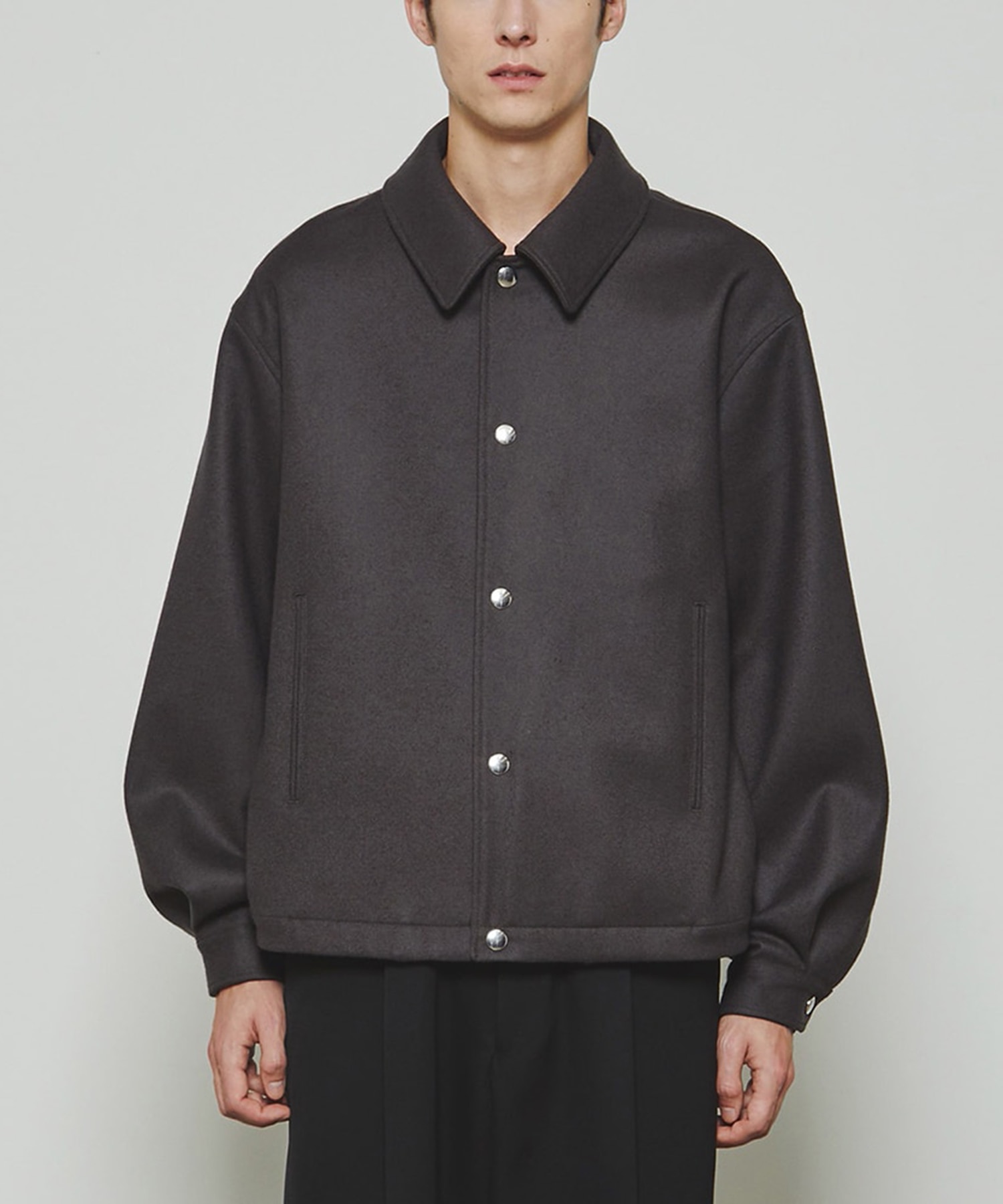 ジャケット・アウター THE RERACS THE RERACS(ザリラクス) RERACS COLLARLESS ZIPUP BLOUSON - COLDBECK