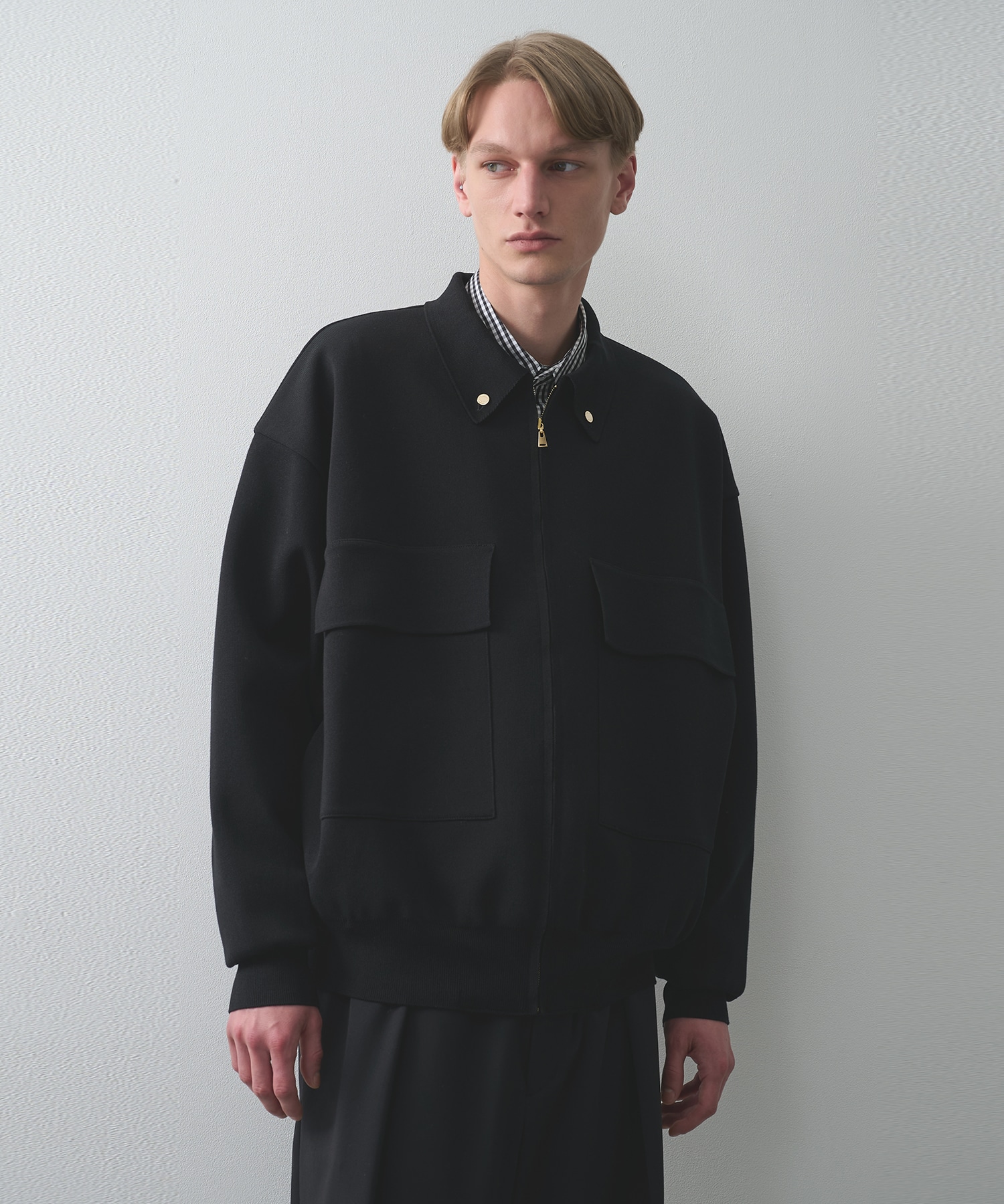 別注 BIG POCKET ZIP UP KNIT JACKET | CULLNI