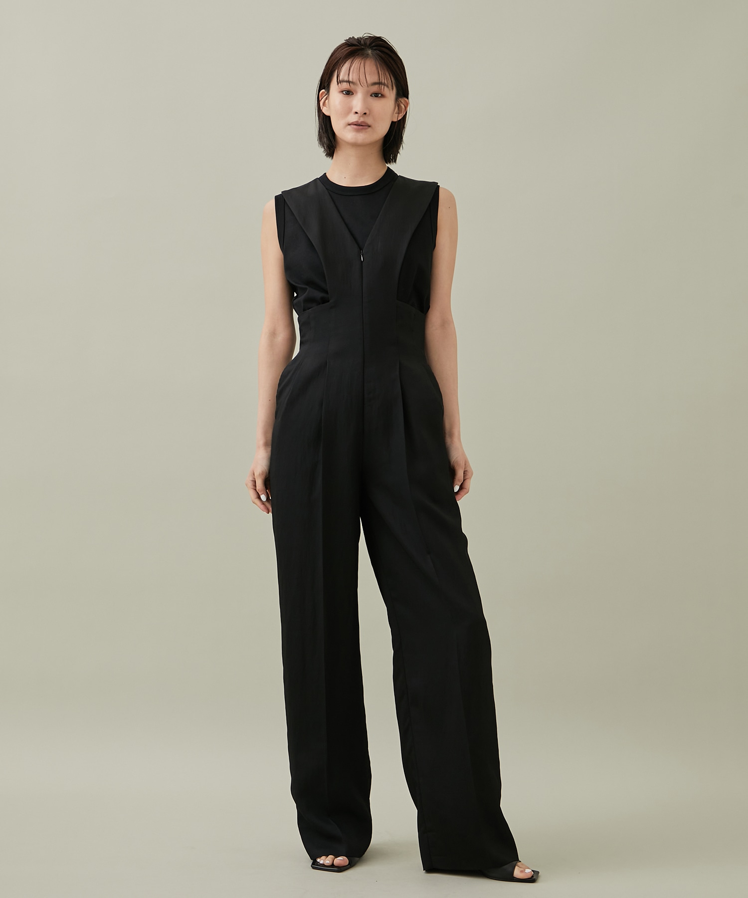 Y CUT JUMP SUIT(1 BLACK): FETICO: WOMENS｜ STUDIOUS ONLINE公式通販