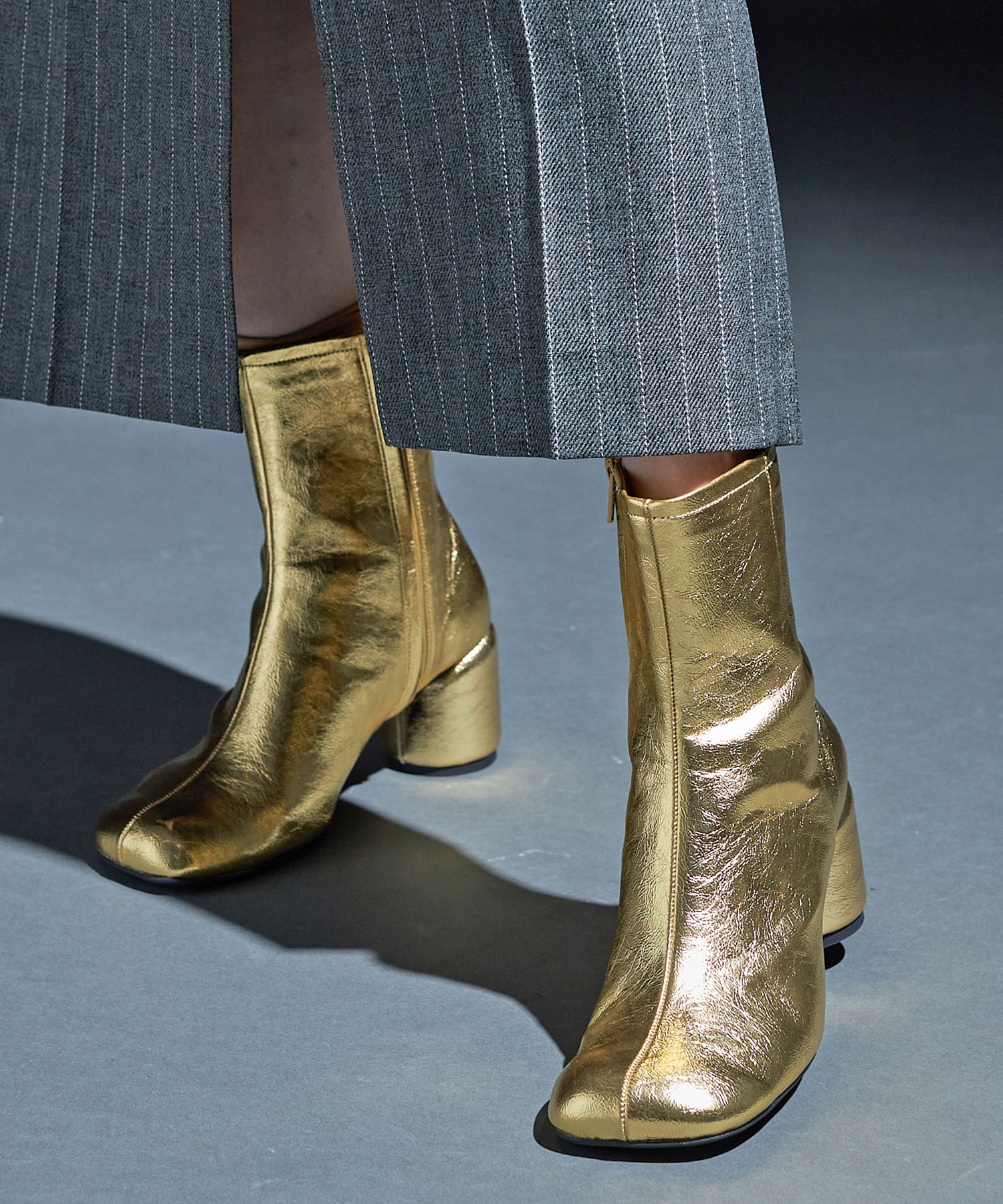Round Shaped Boots(1 GOLD): STUDIOUS: WOMENS｜ STUDIOUS ONLINE公式通販サイト