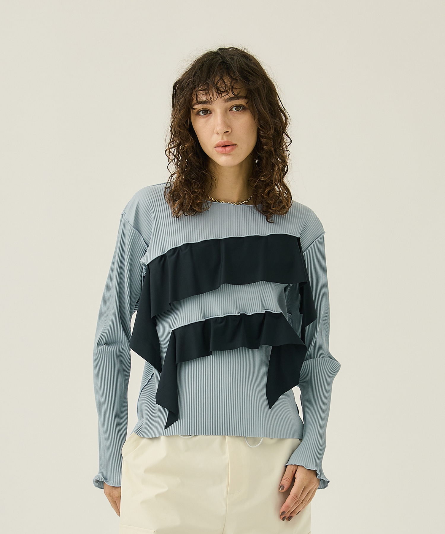 Todo wave long sleeve top(FREE GREY): kotohayokozawa: WOMENS