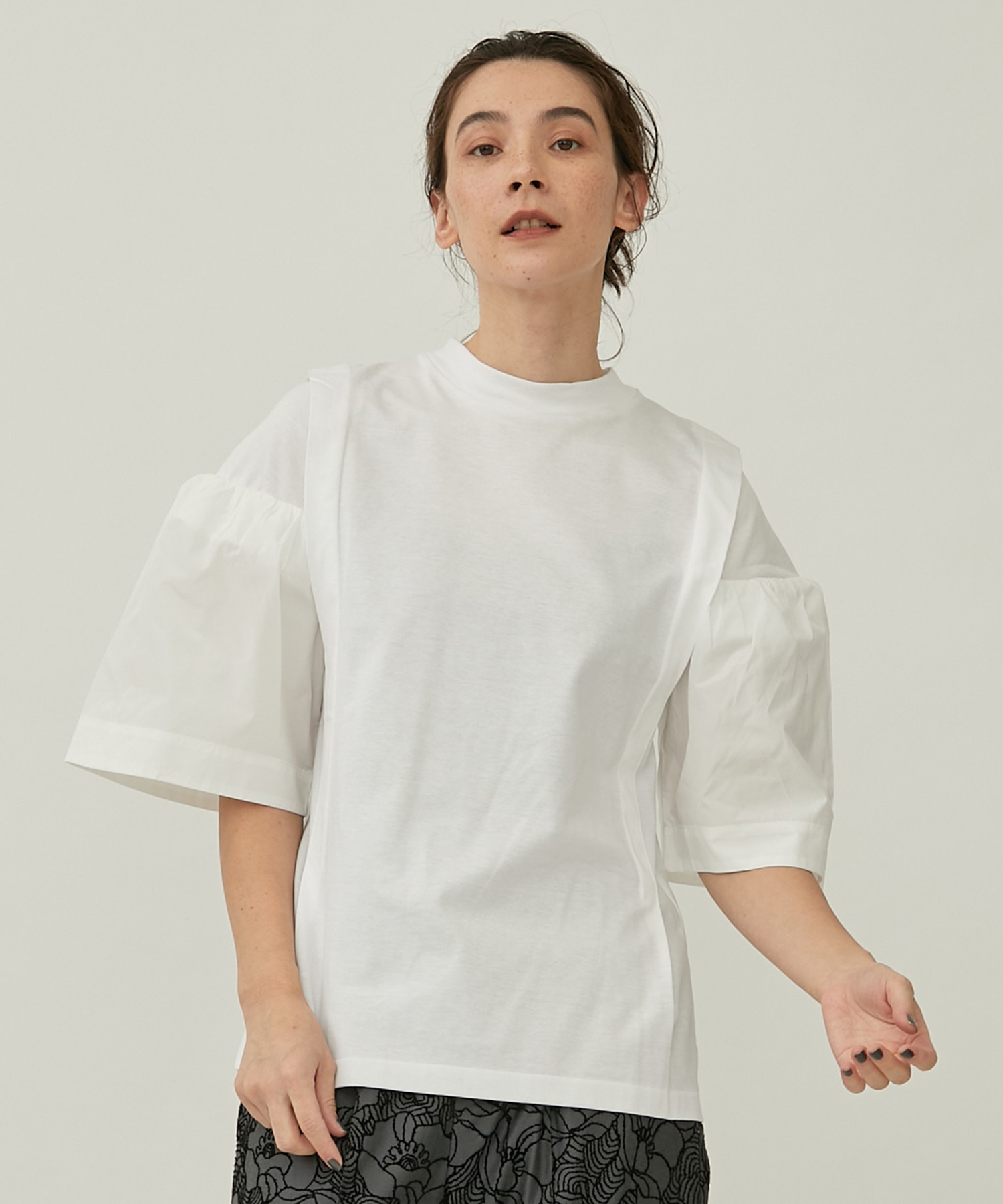 Cotton jersey T-shirt(36 WHITE): TOGA PULLA: WOMENS｜ STUDIOUS ...