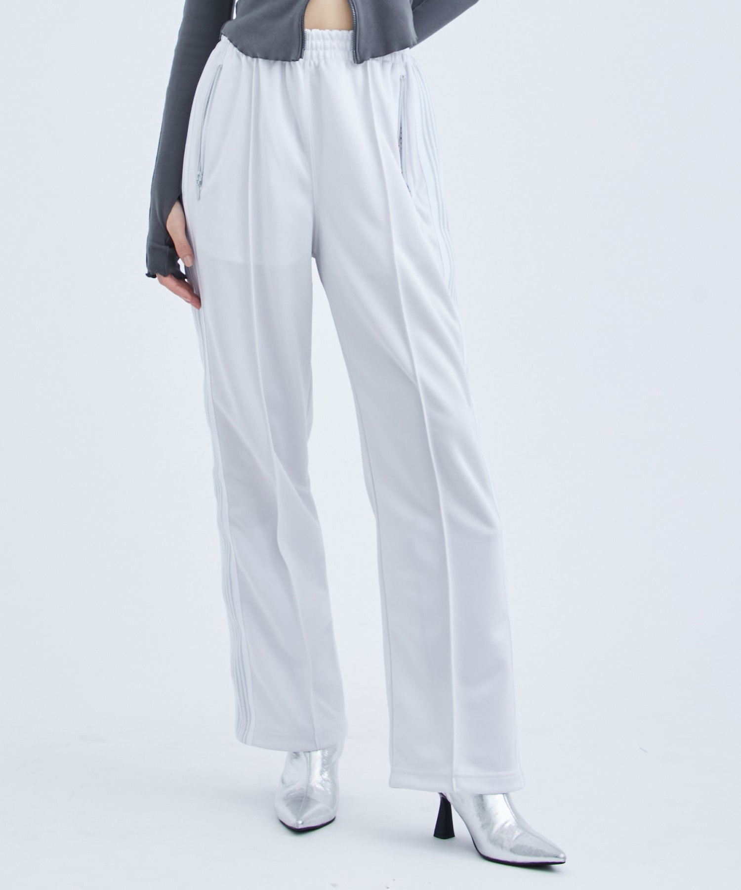 別注Track Pant STRAIGHT(XS LIGHT GREY): Needles: WOMENS｜ STUDIOUS ...