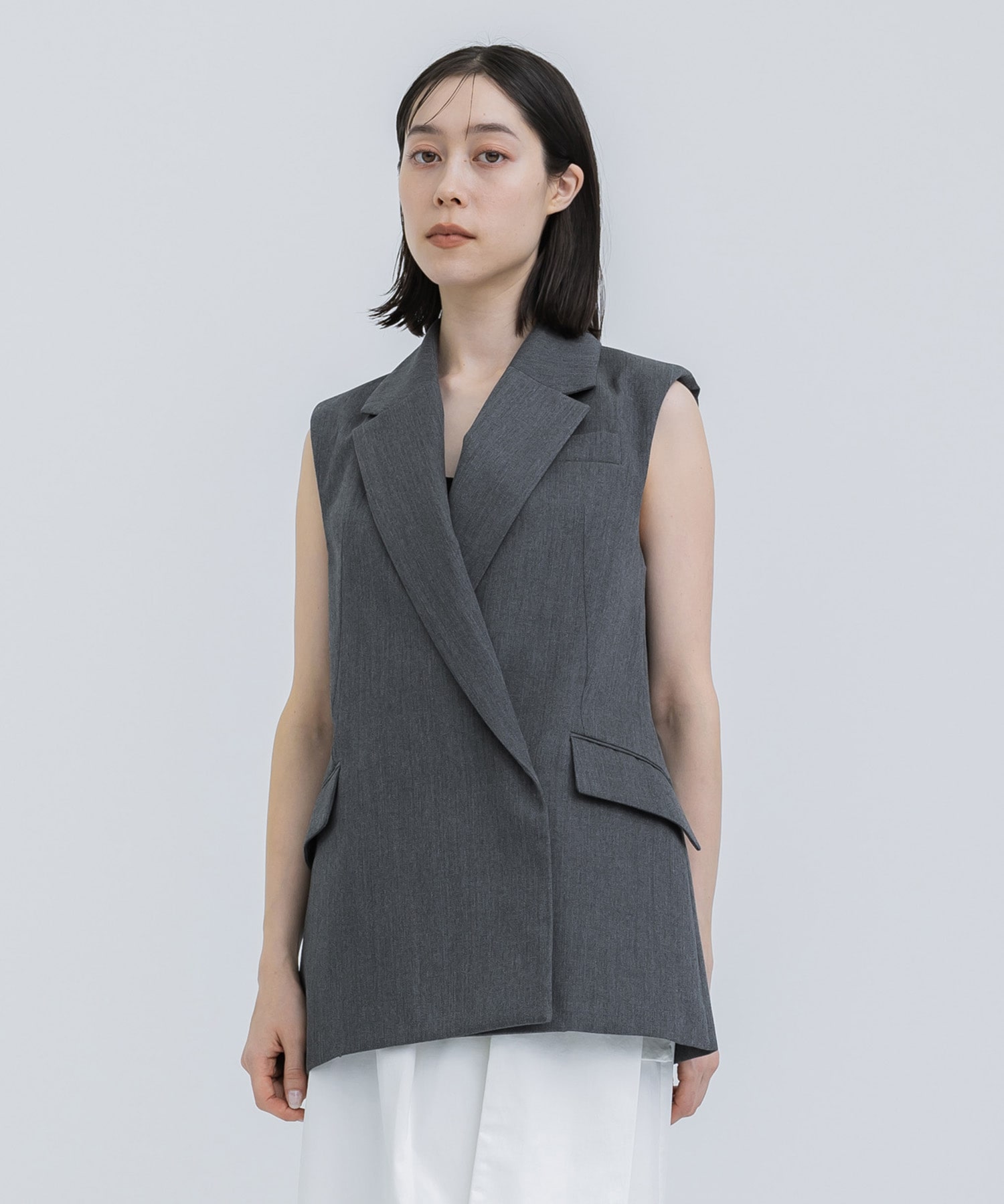 FUJI 21ss tailored vest | uvastartuphub.com