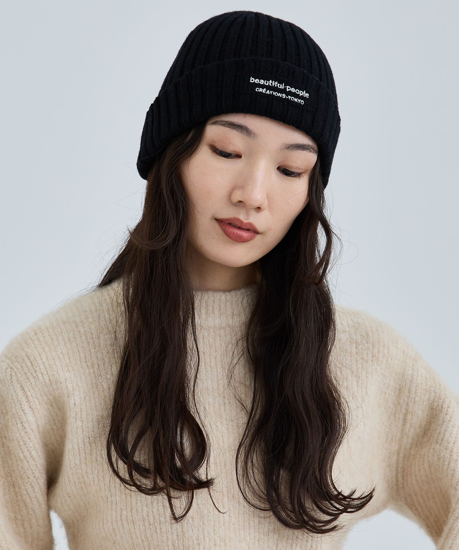 別注ニットキャップ(FREE WHITE): beautiful people: WOMENS ...