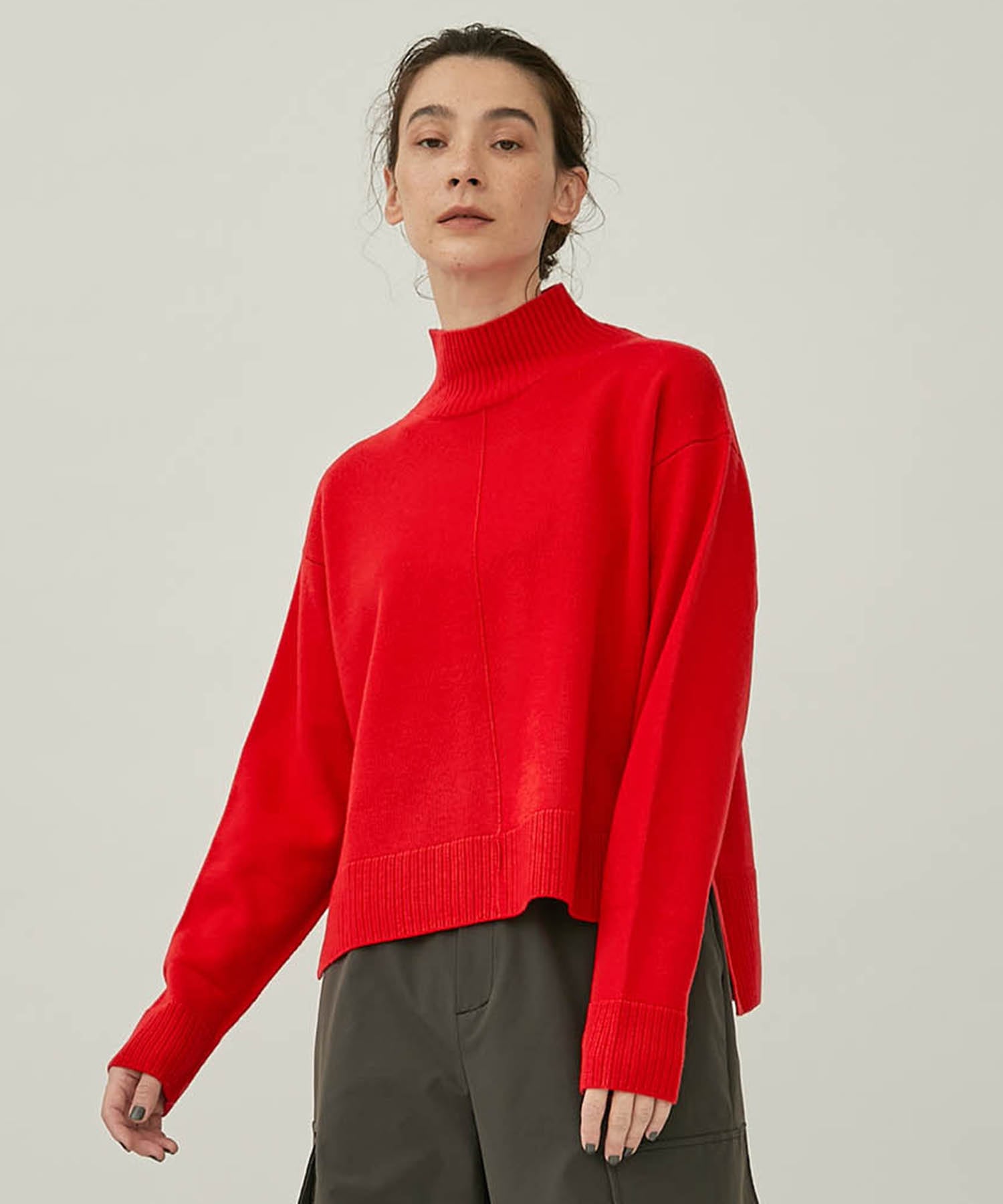 Merino Wool Turtle Neck TOP(FREE OFF WHITE): STUDIOUS: WOMENS