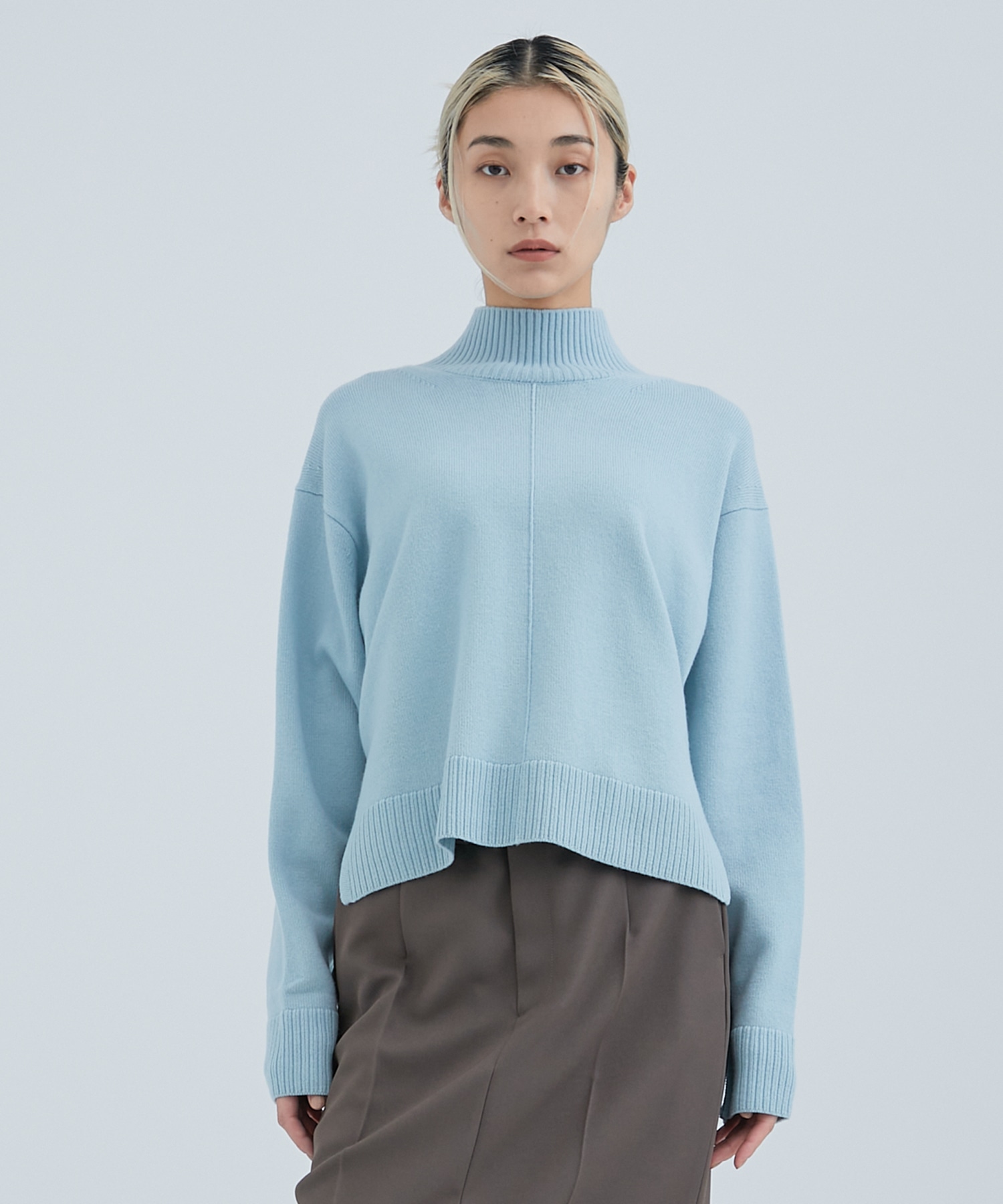 Merino Wool Turtle Neck TOP(FREE OFF WHITE): STUDIOUS: WOMENS