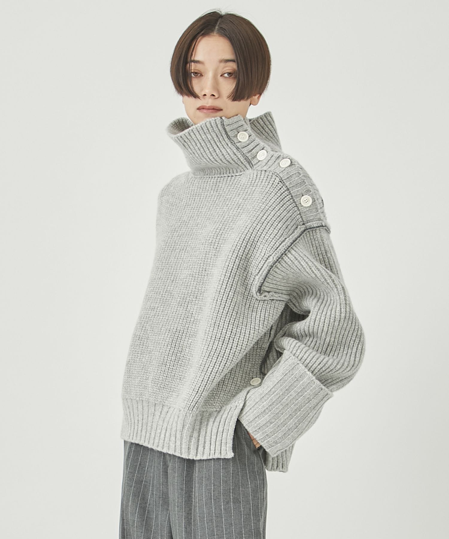 世界的に有名な IHNN COLOR STITCH LOWGAUGE CARDIGAN 22aw | umma.hu