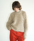 MIX LOOP MOHAIR KNIT TOPS(1 BEIGE): CLANE: WOMENS｜ STUDIOUS