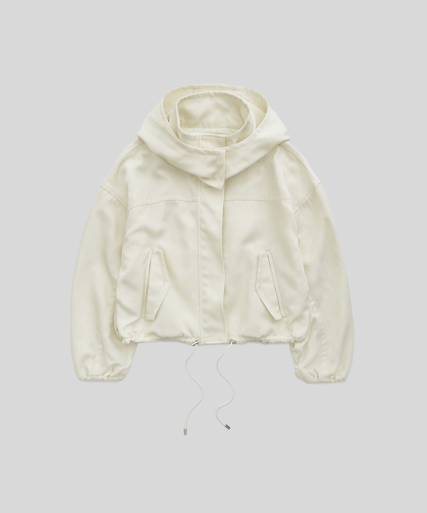 Heavy Twill Hooded Blouson(FREE OFF WHITE): STUDIOUS: WOMENS 