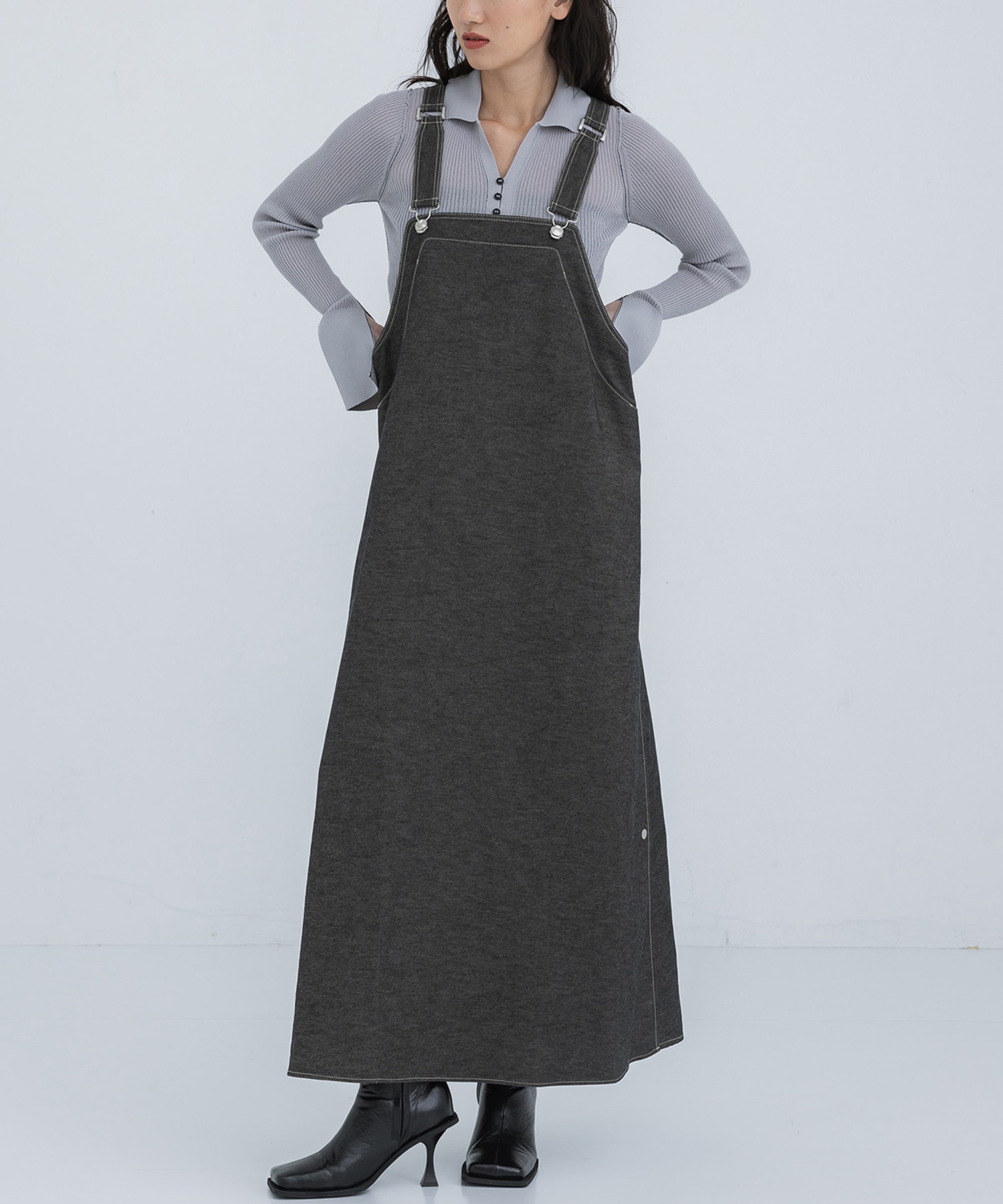 THE RERACS  GUNFLAP APRON DRESS 限定お値下げ中！aprondress