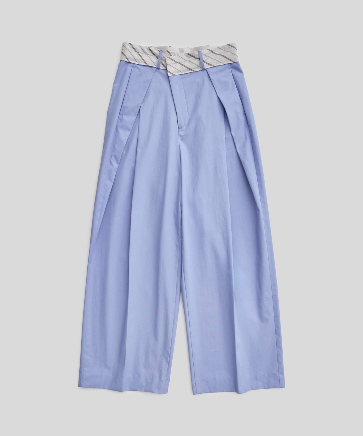Cotton Tucked Trousers(1 SAX BLUE): STUDIOUS: WOMENS｜ STUDIOUS 