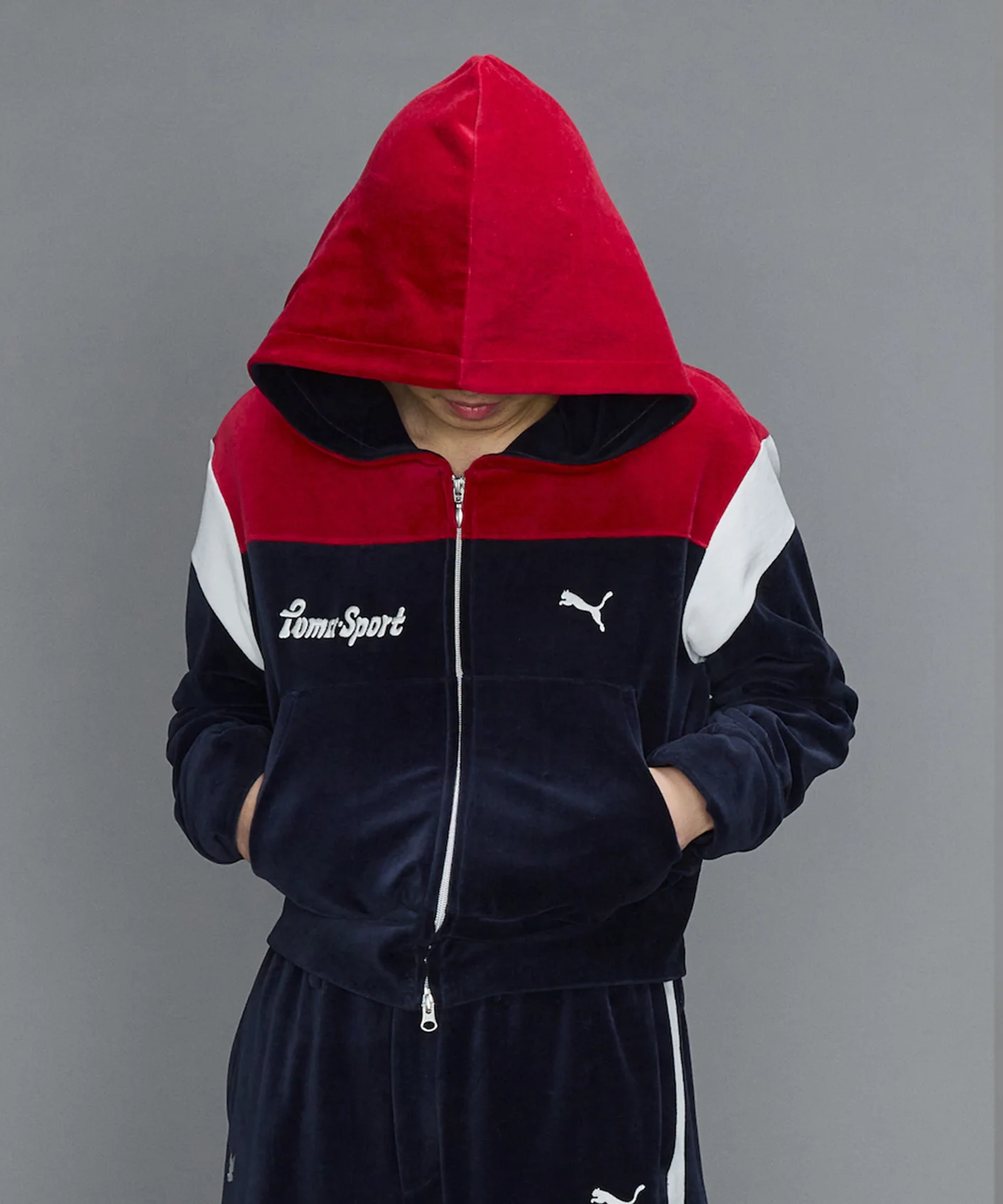 PUMA × MASU T7 SHORT TRACK HOODIE S PUMA × MASU T7 SHORT TRACK HOODIE(S NAVY): MASU: WOMENS｜ STUDIOUS