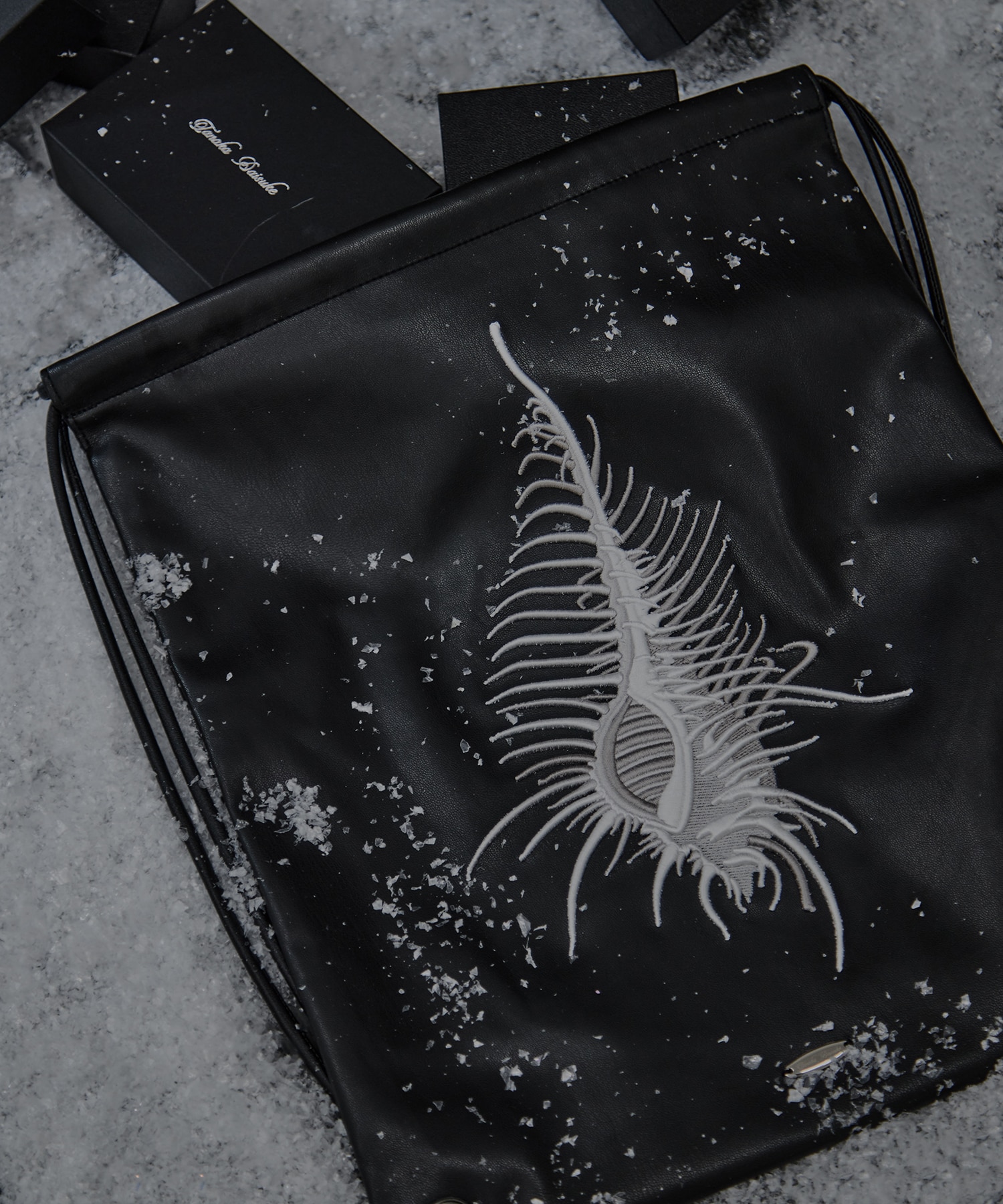 ♡Ka左1004 未使用保管品 スパイクデザイン リュック ブラック 美品 別注AKKIGAI drawstring backpack(FREE BLACK): tanakadaisuke: WOMENS