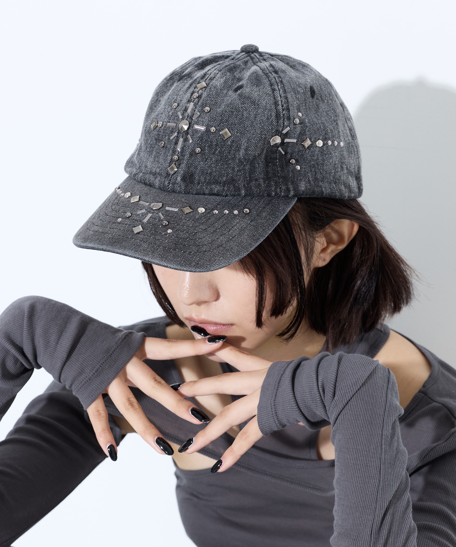別注silver metal cross cap(FREE GREY): tanakadaisuke: WOMENS