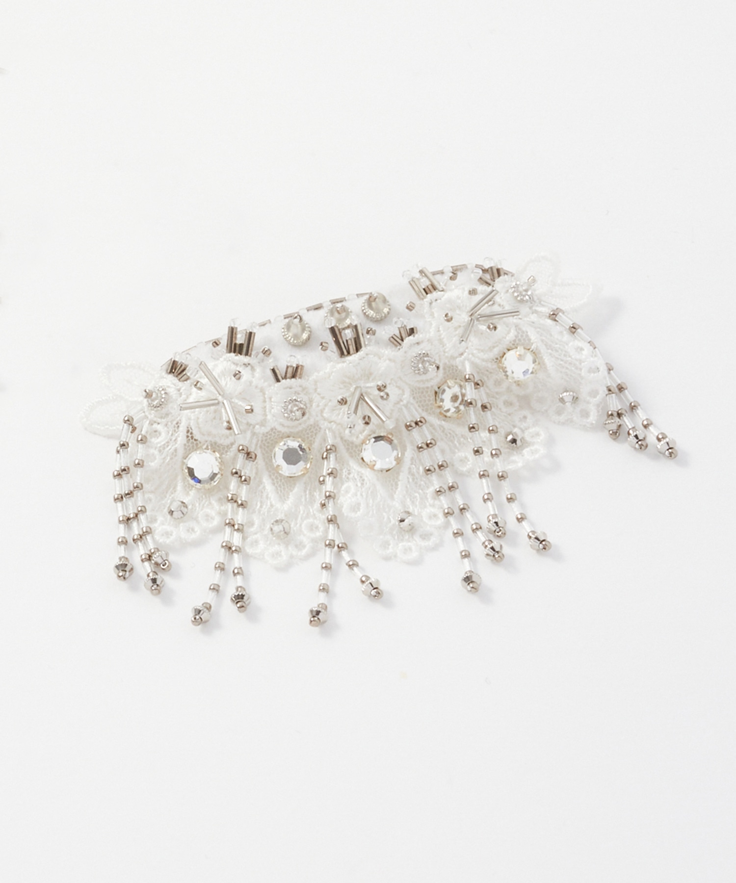 タナカダイスケ bijou barrette left Snow bijou barrette left(FREE WHITE): tanakadaisuke: WOMENS