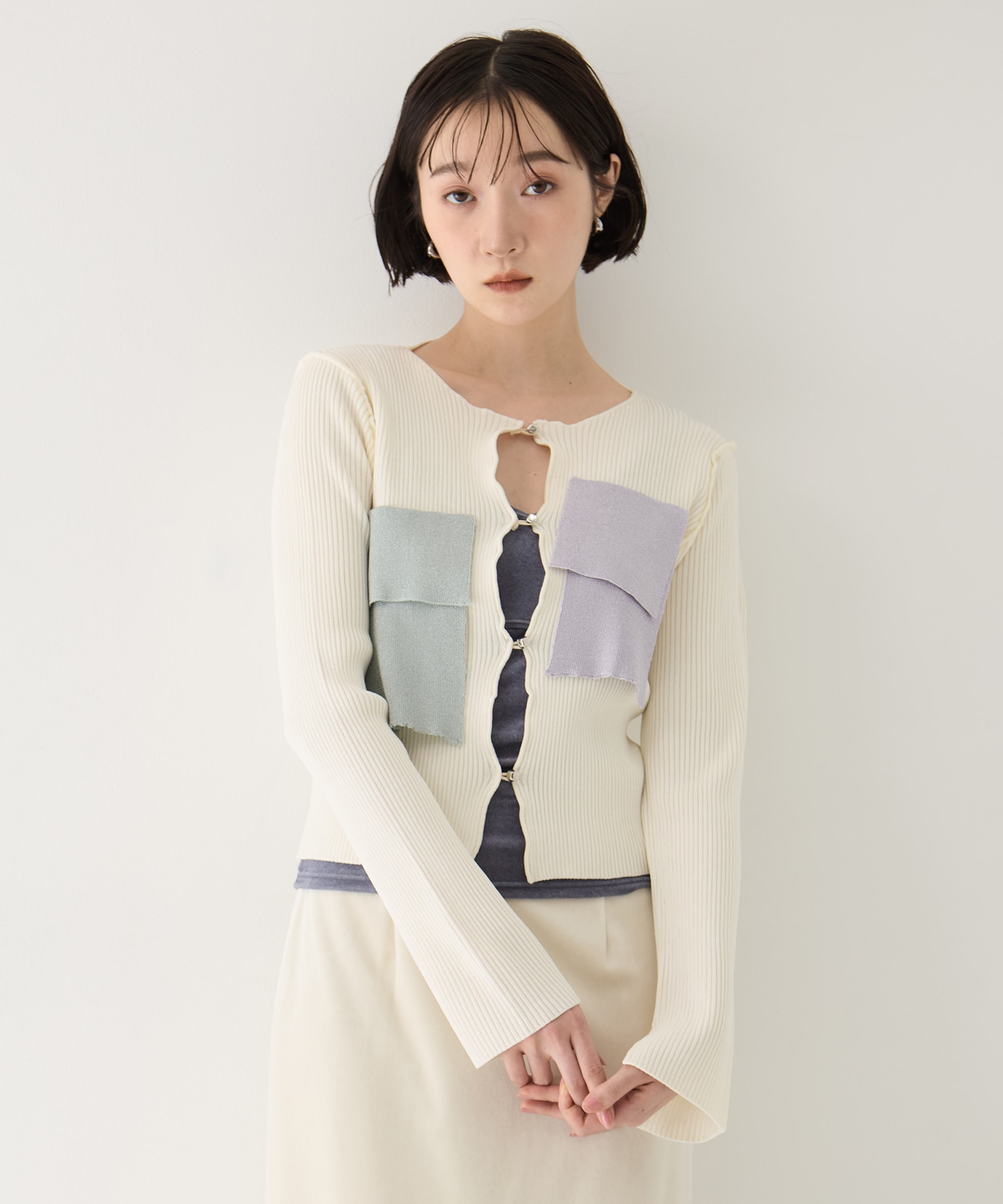 KODONA様　13点セット 別注 RIB KNIT CARDIGAN(FREE WHITE): kotohayokozawa: WOMENS