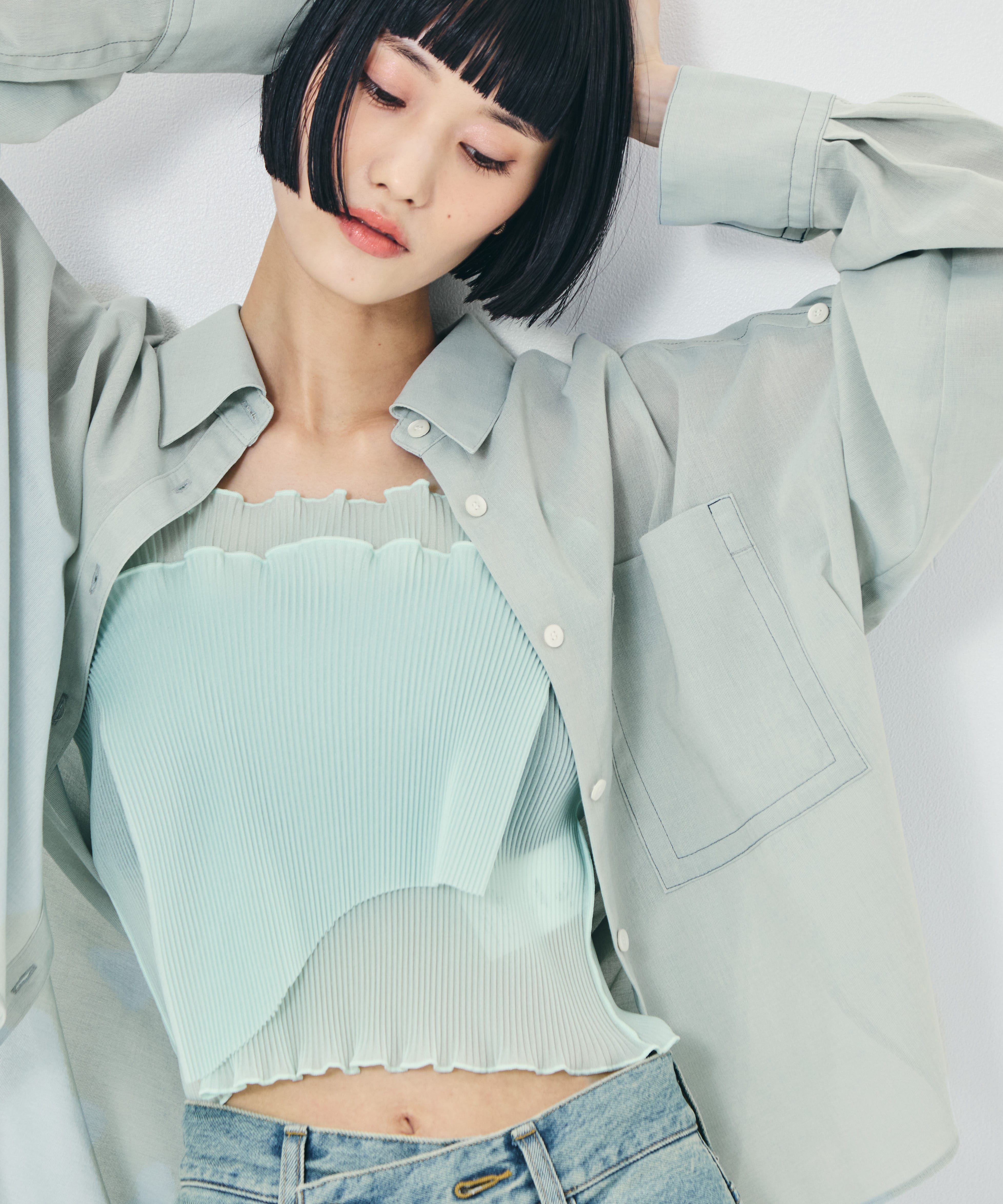 別注SHEER CAMISOLE(FREE GREY): kotohayokozawa: WOMENS｜ STUDIOUS