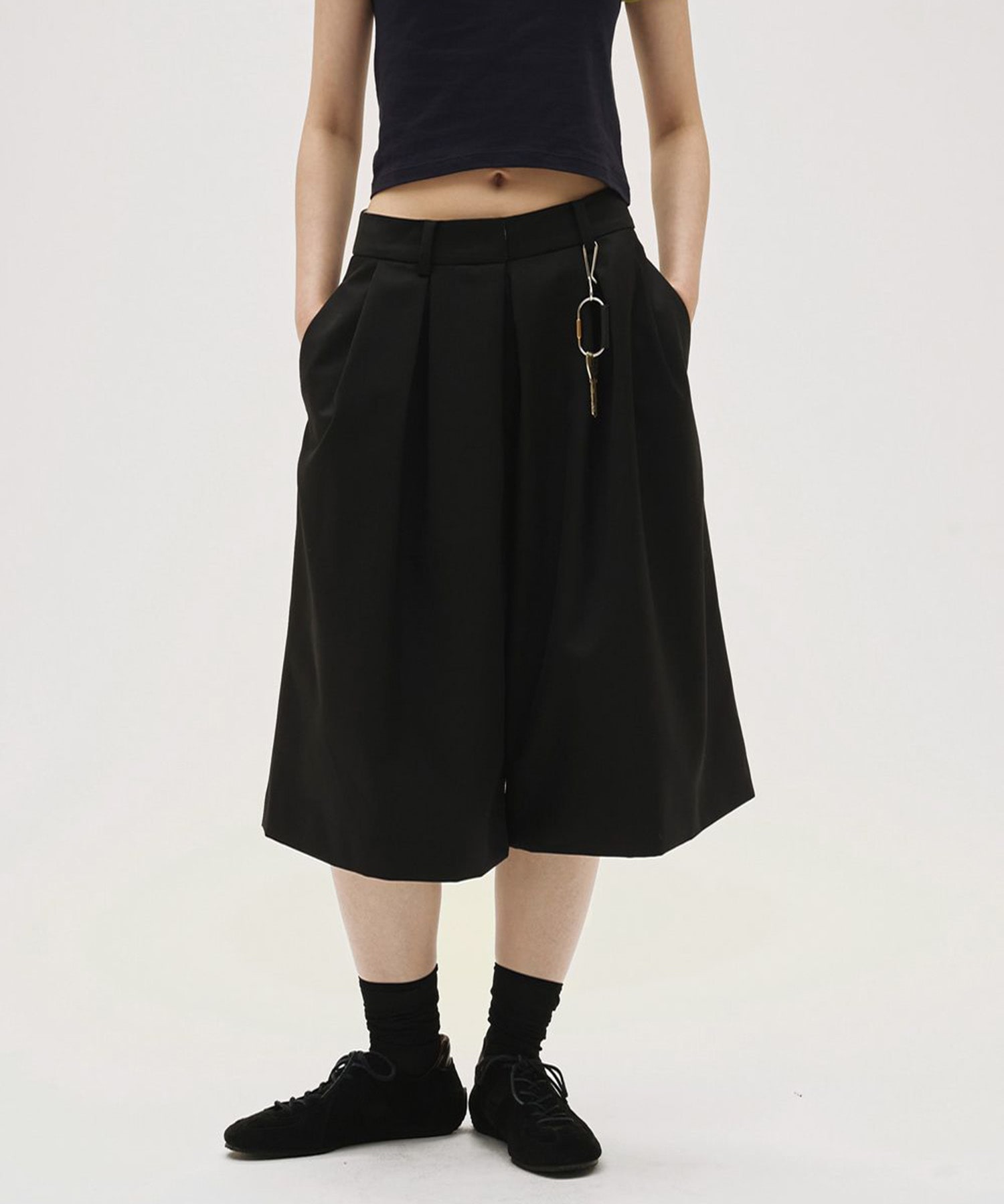 新品　即発　TODAYFUL Twill Bermuda Pants 38 Twill Bermuda Pants(36 BLACK): TODAYFUL: WOMENS｜ STUDIOUS ONLINE