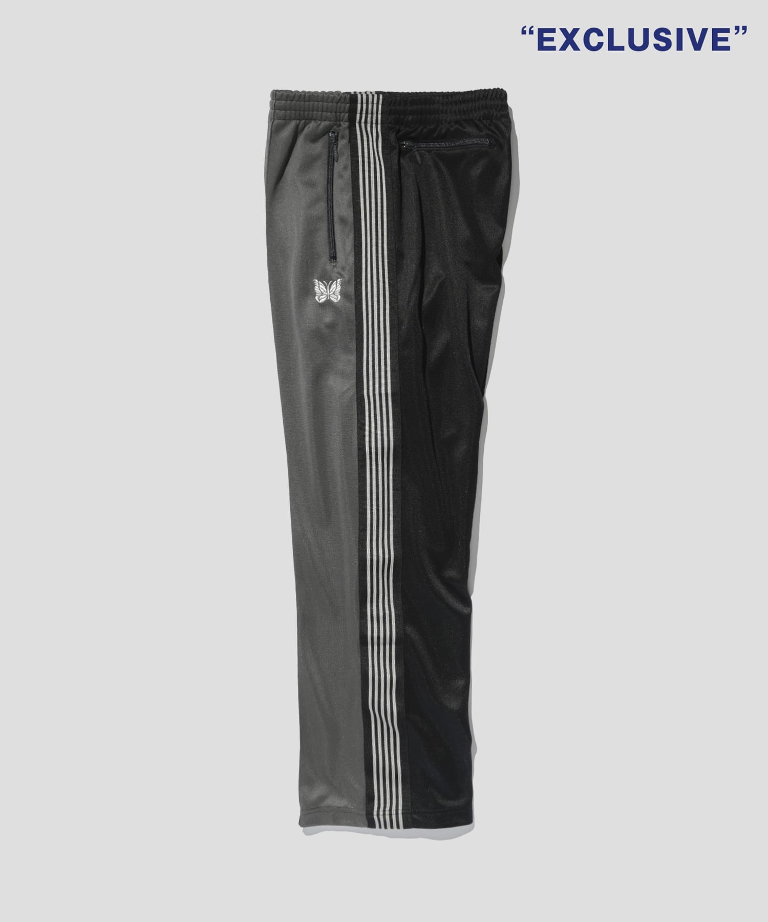 別注〉Track Pant - Poly Smooth 2 Tone(L DARK GREY): NEEDLES: MENS