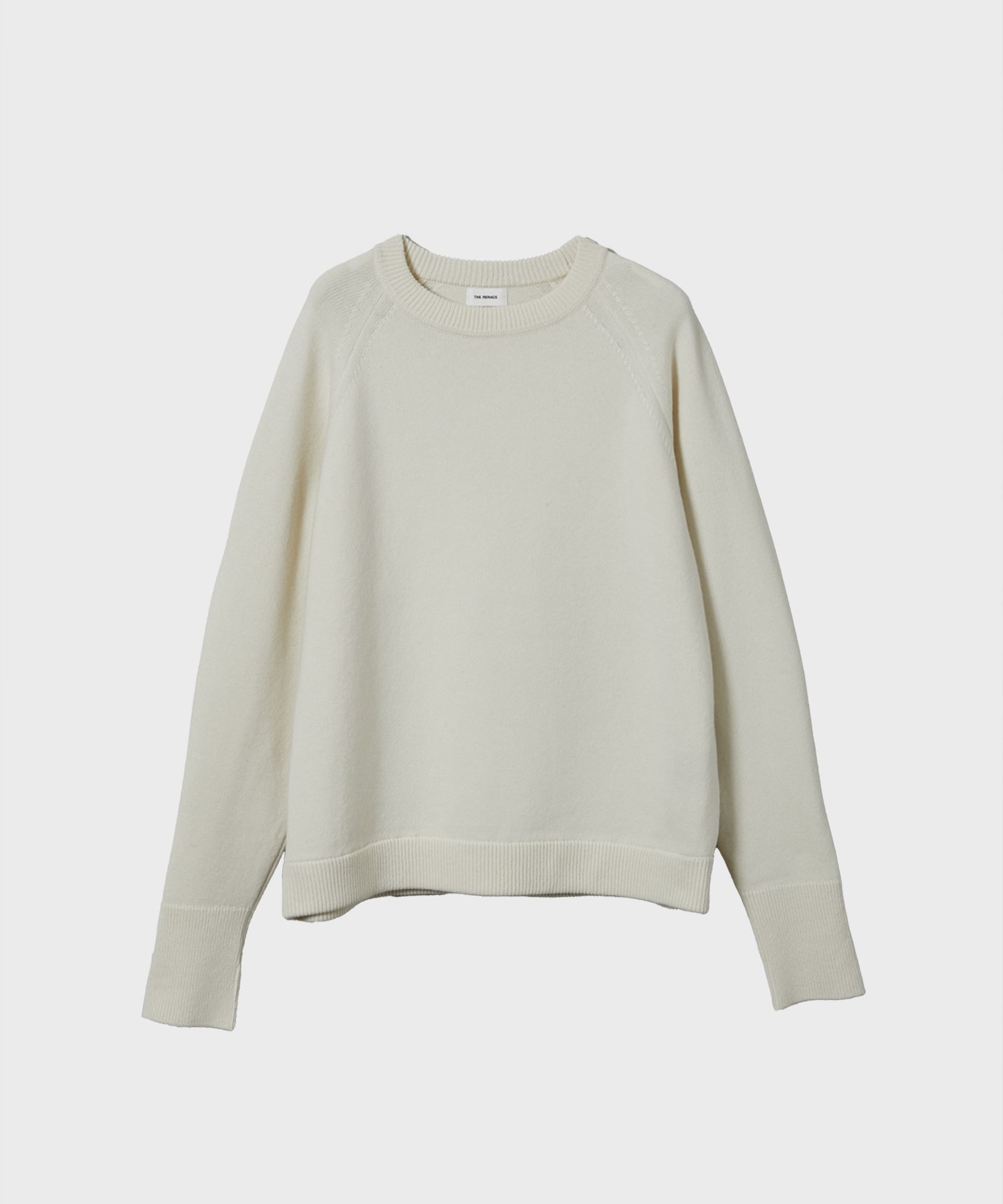 RERACS RAGLAN CREW NECK PULLOVER KNIT THE RERACS