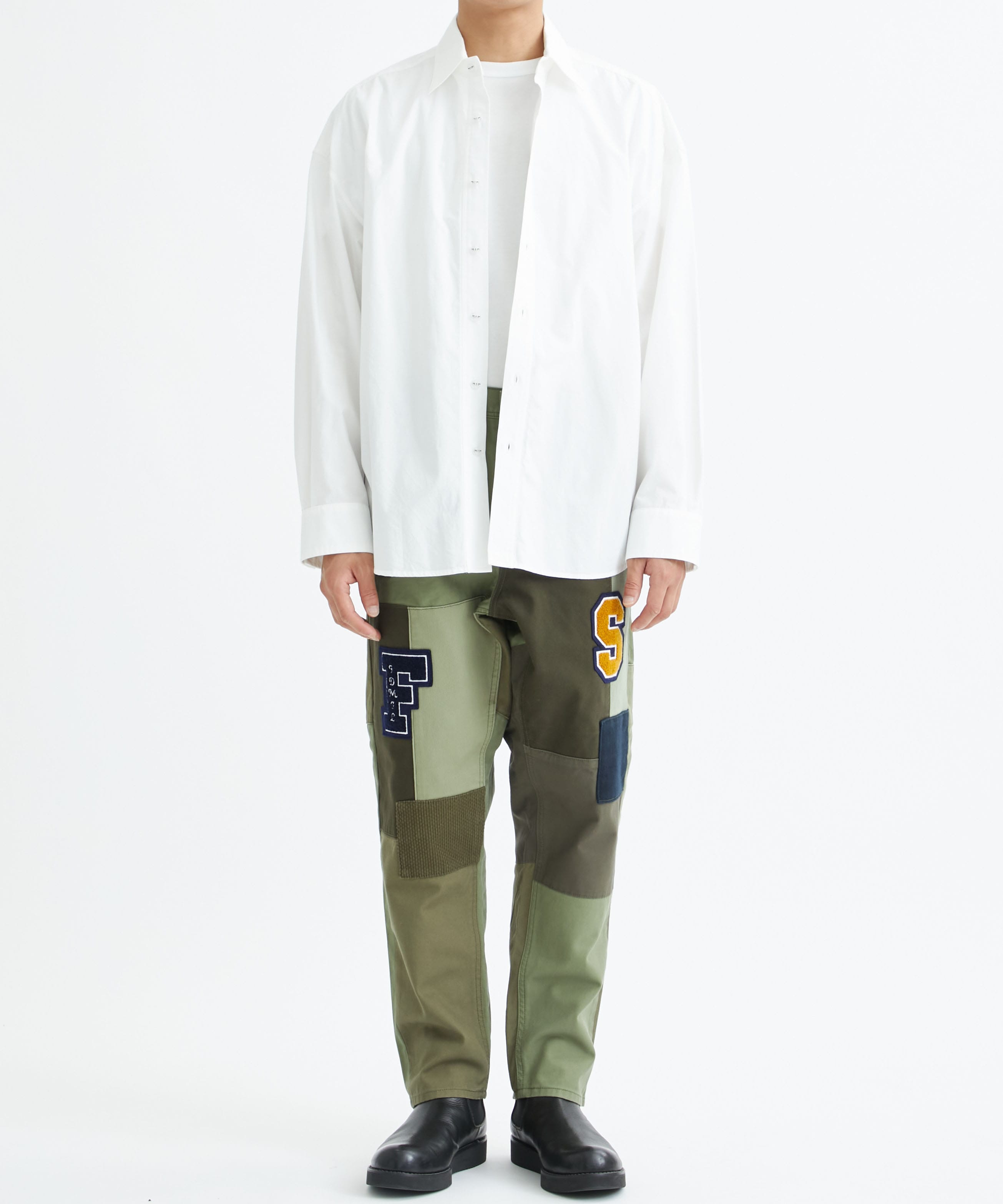 別注>BORO PATCHWORK PANTS RINSE WITH S F PATCH｜FDMTL