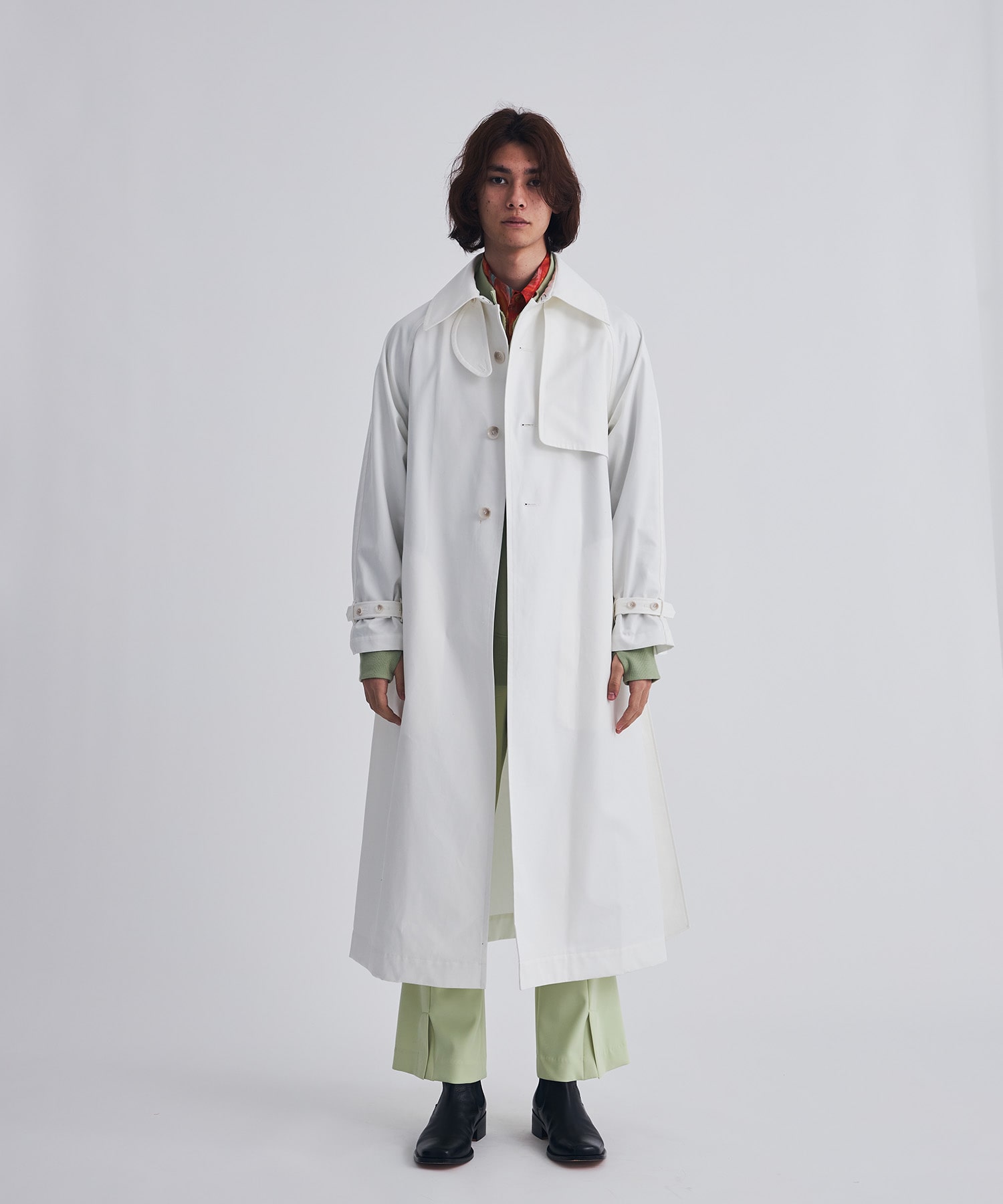 Belted trench coat kenichi.