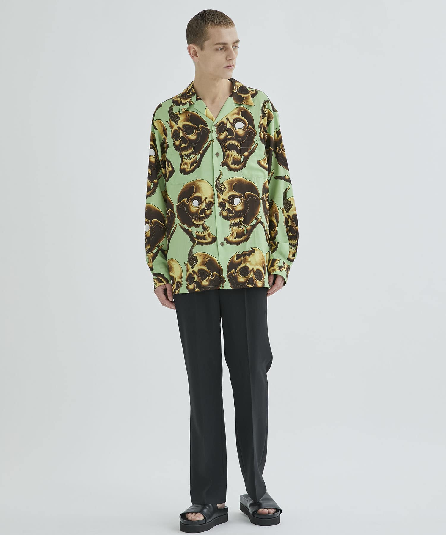 56 TATTOO STUDIO / HAWAIIAN SHIRT L/S WACKO MARIA