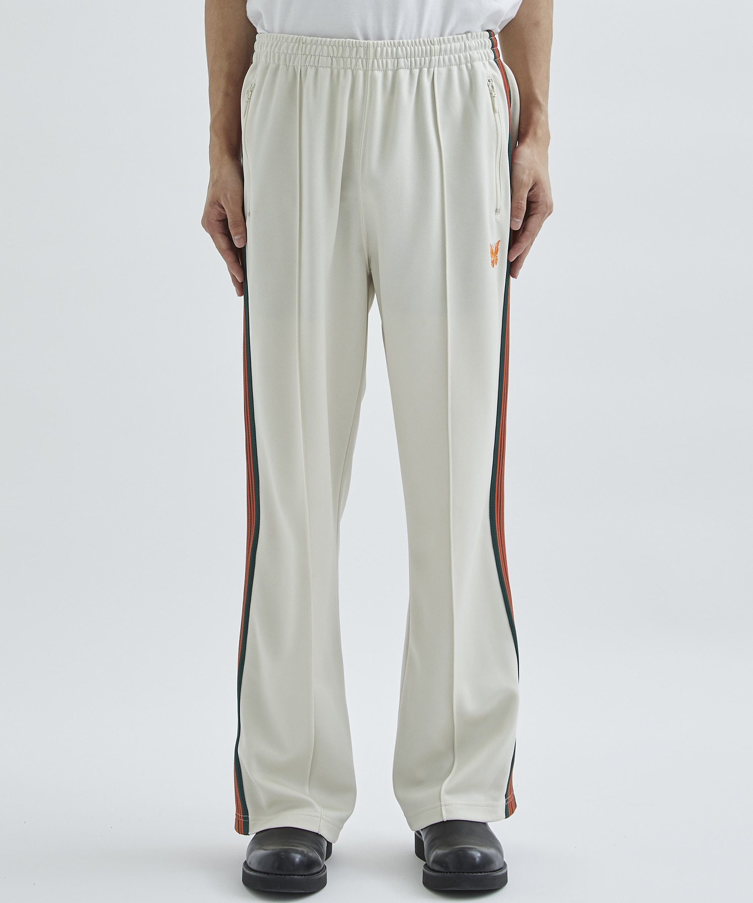 ベストセラー Needles track pants studious 別注 ホワイトレッド