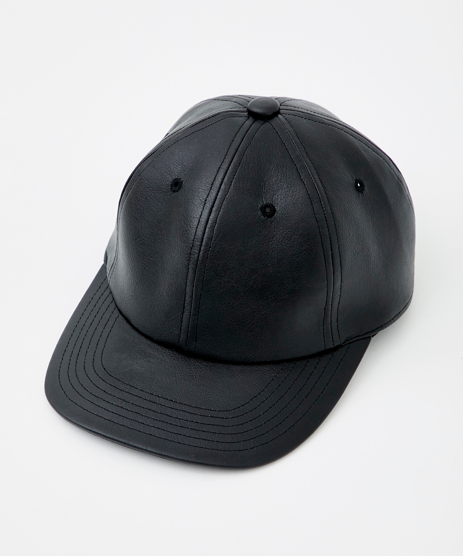 SYNTHETIC LEATHER 6PANEL CAP