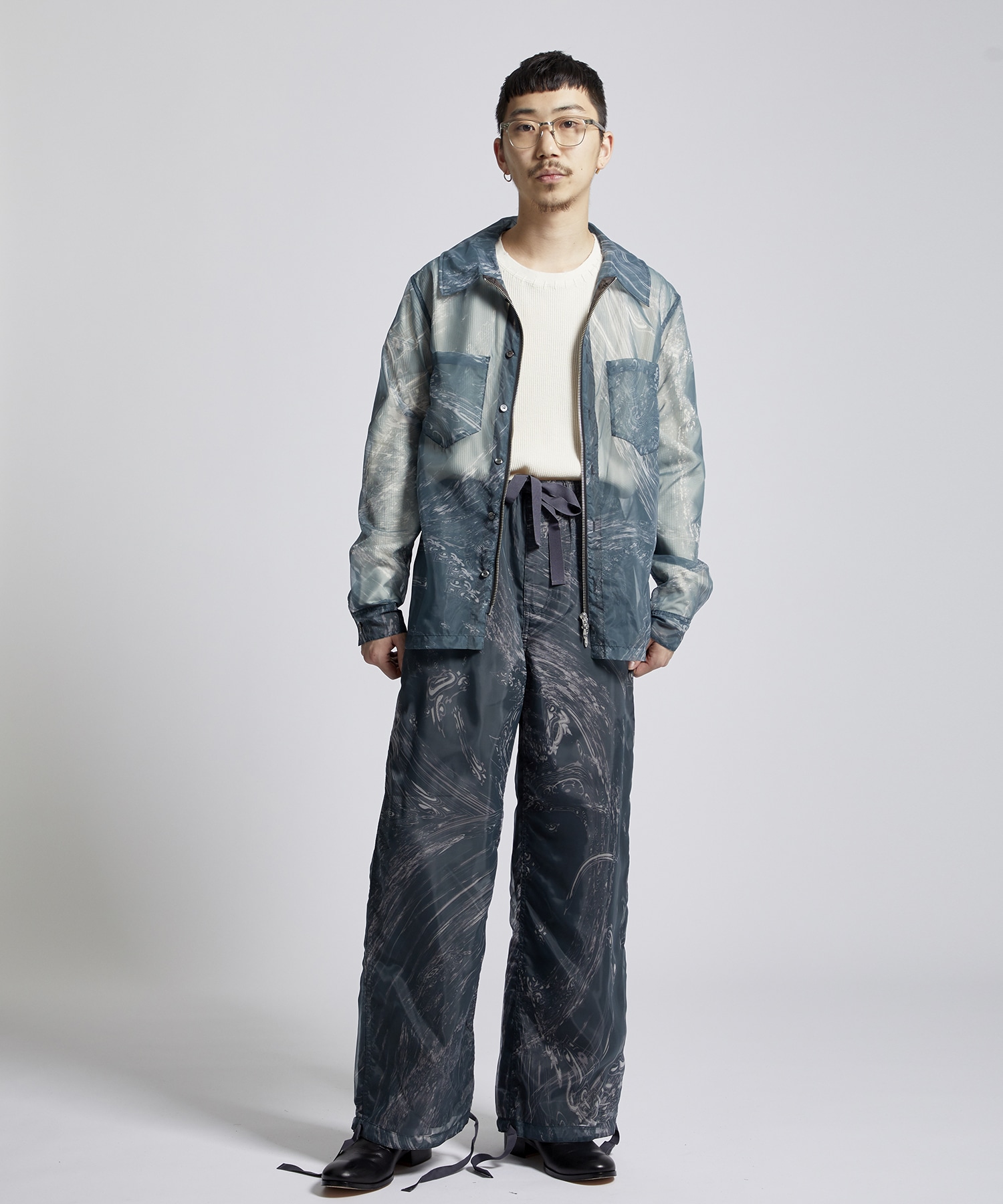 MASU MARBLE BANDANA EASY PANTS