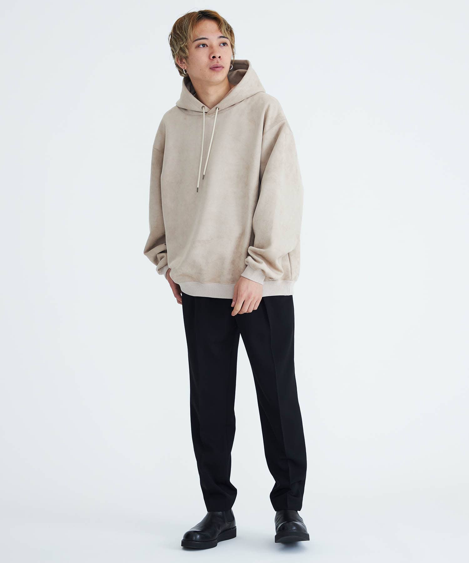 TECH KNIT SUEDE HOODIE｜Iroquois