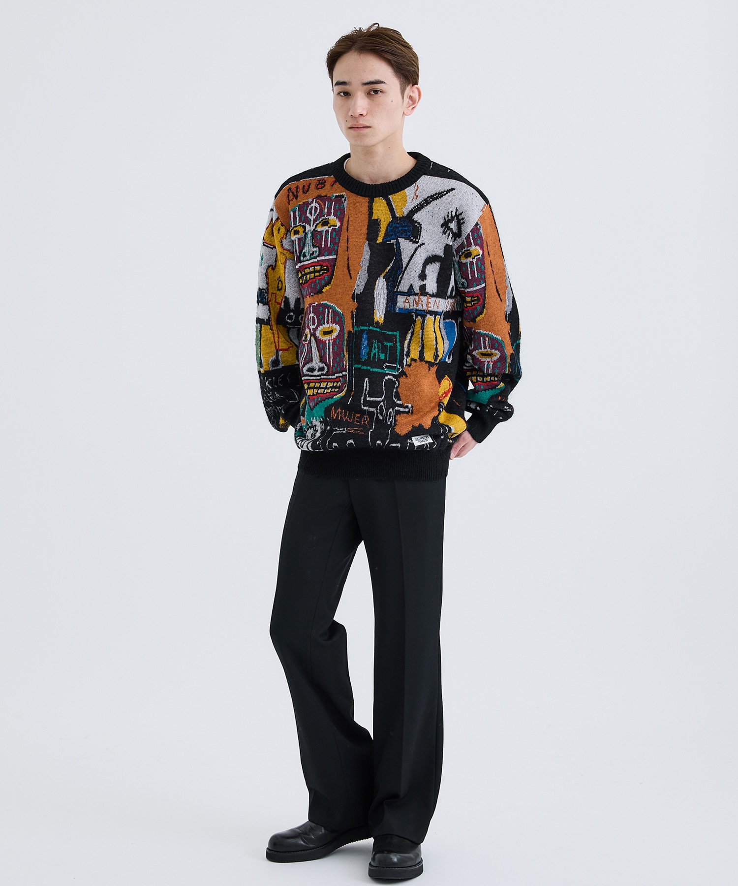 JEAN-MICHEL BASQUIAT / CREW NECK SWEATER ( TYPE-2 )｜WACKO MARIA